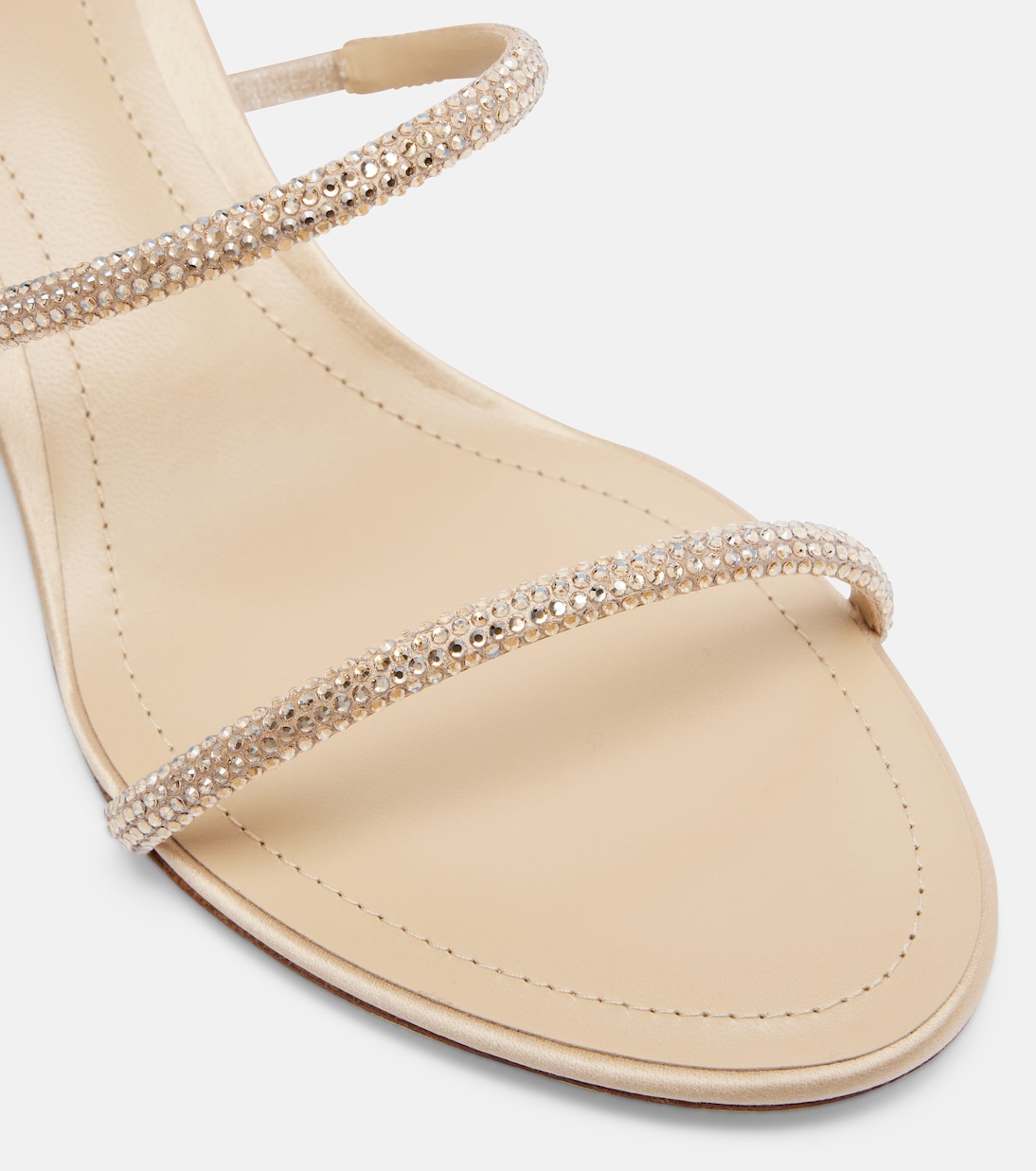 Sandalen Cleo aus Satin mit Kristallen | Rene Caovilla