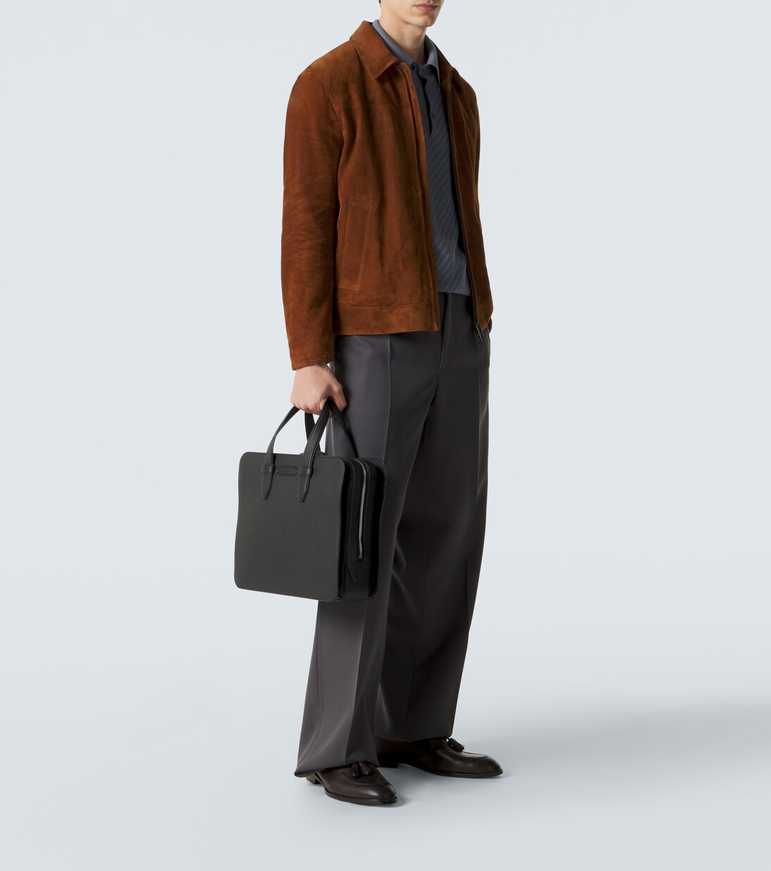 Leather briefcase | Brioni
