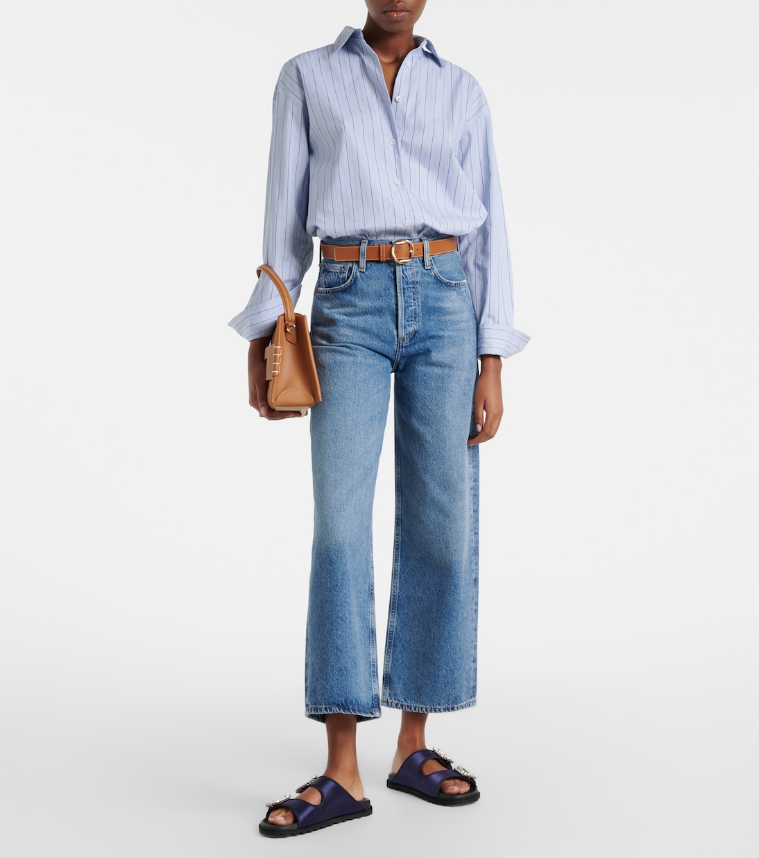 Sandalen Slidy Viv' aus Satin | Roger Vivier