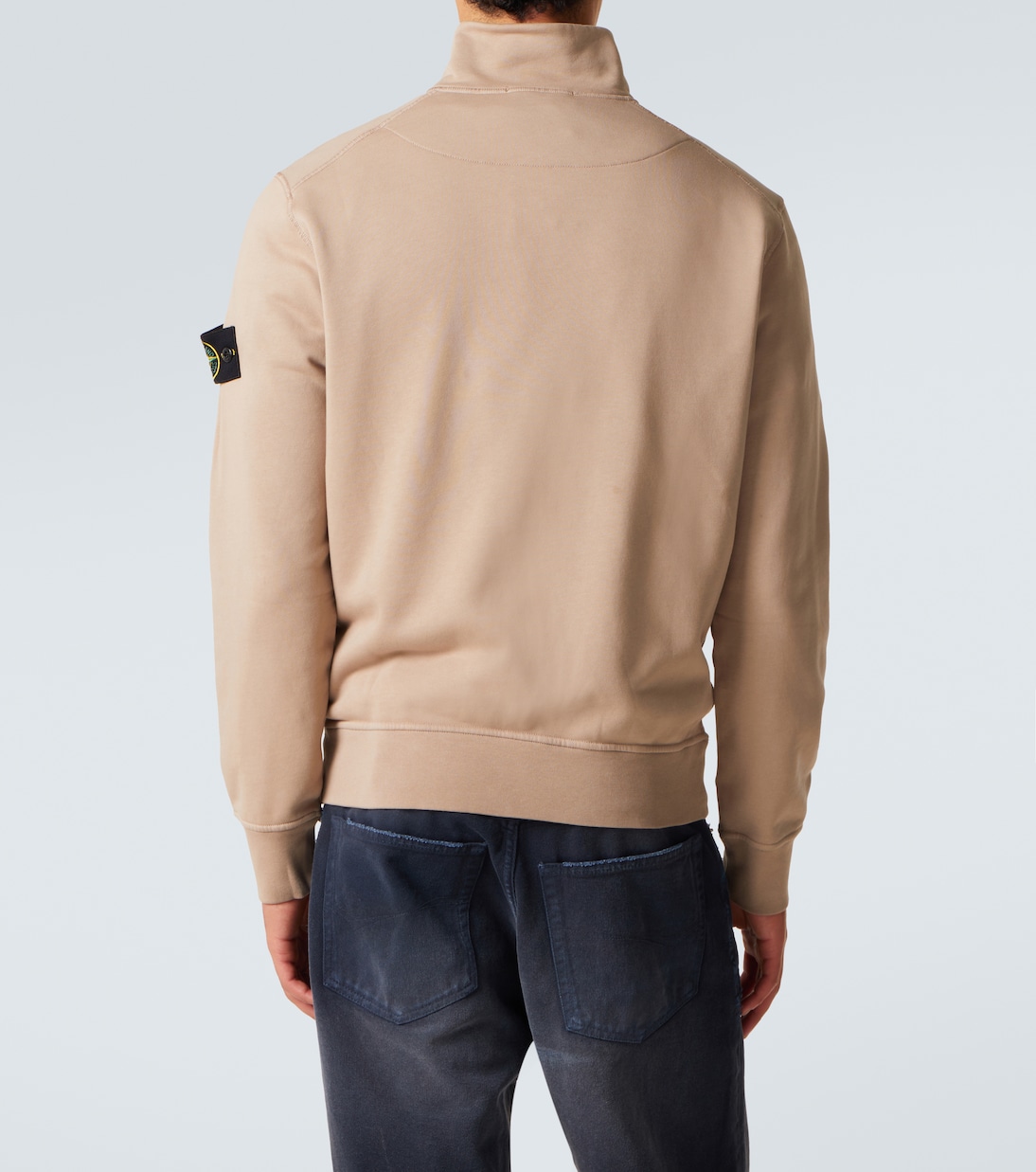 Compass cotton zip-up sweatshirt | Stone Island