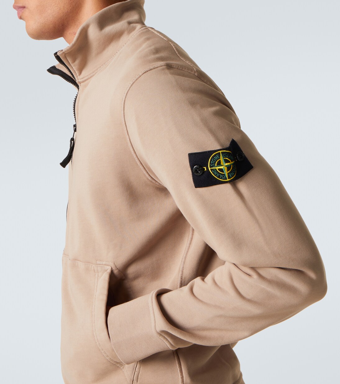 Compass cotton zip-up sweatshirt | Stone Island