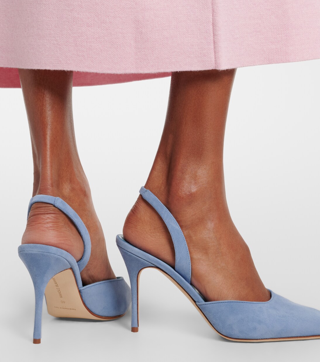 Pumps slingback Borelapla in suede | Manolo Blahnik