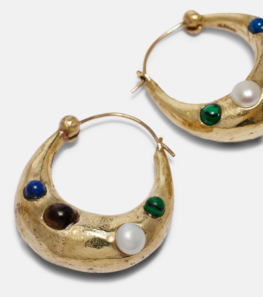 Jem Rainbow embellished hoop earrings | Alémais