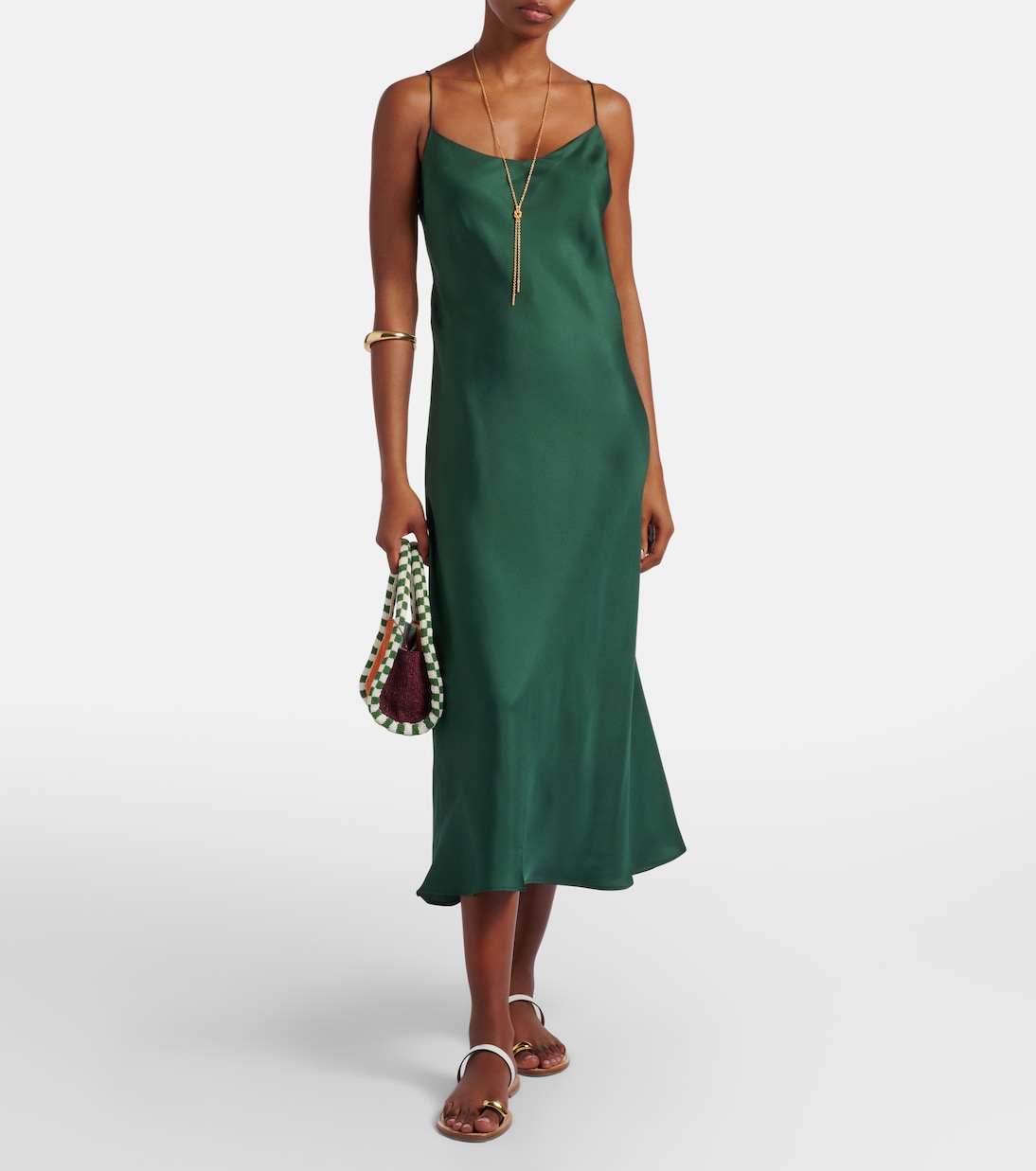 Lille silk twill slip dress | Asceno