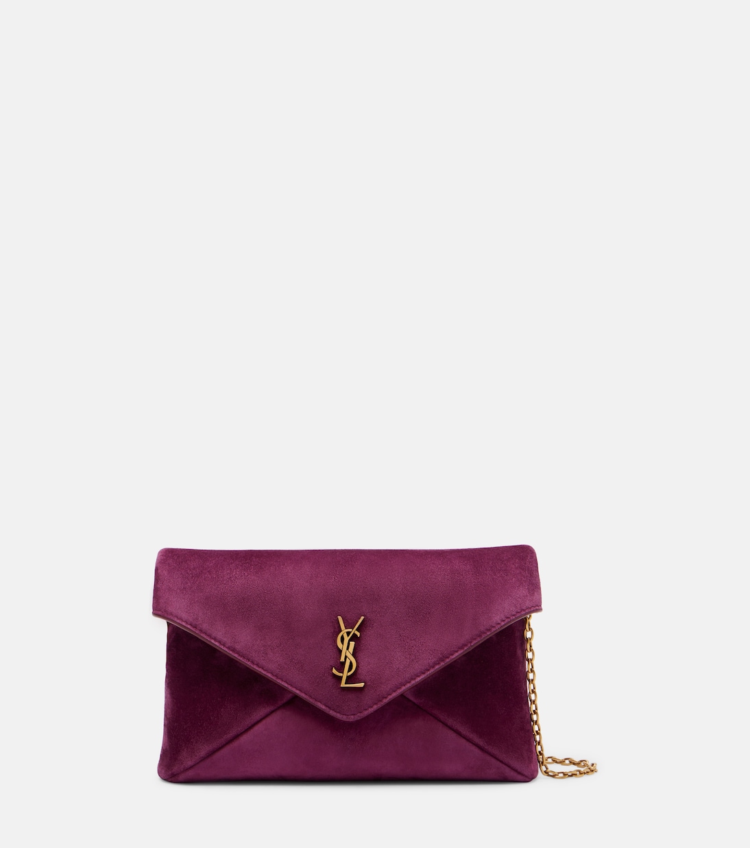 Schultertasche Cassandre Small aus Veloursleder | Saint Laurent