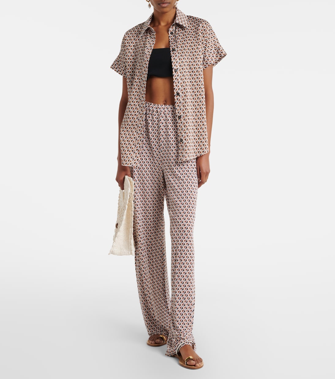 Abate printed wide-leg pants | Max Mara