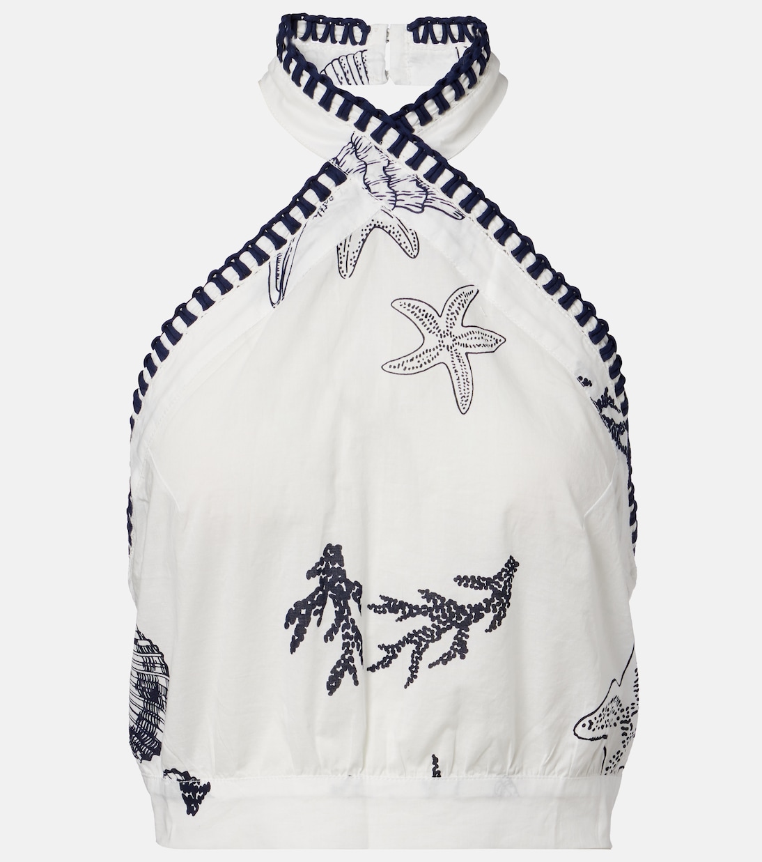 توب كروب من القطن بظهر مفتوح Suma | Poupette St Barth