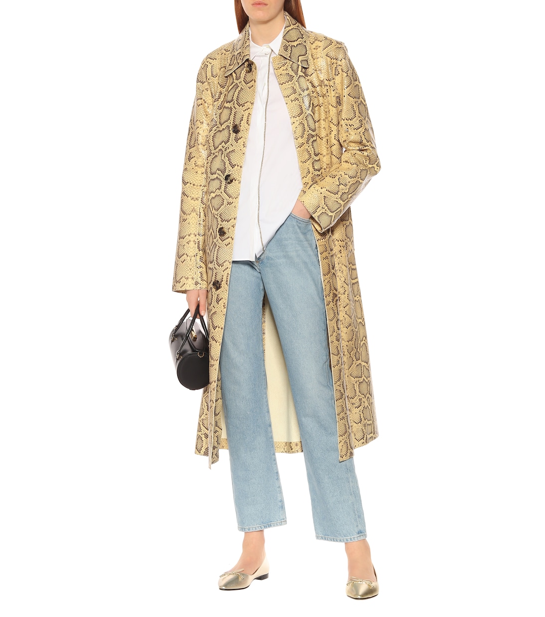 Ballerine in pelle saffiano | Prada