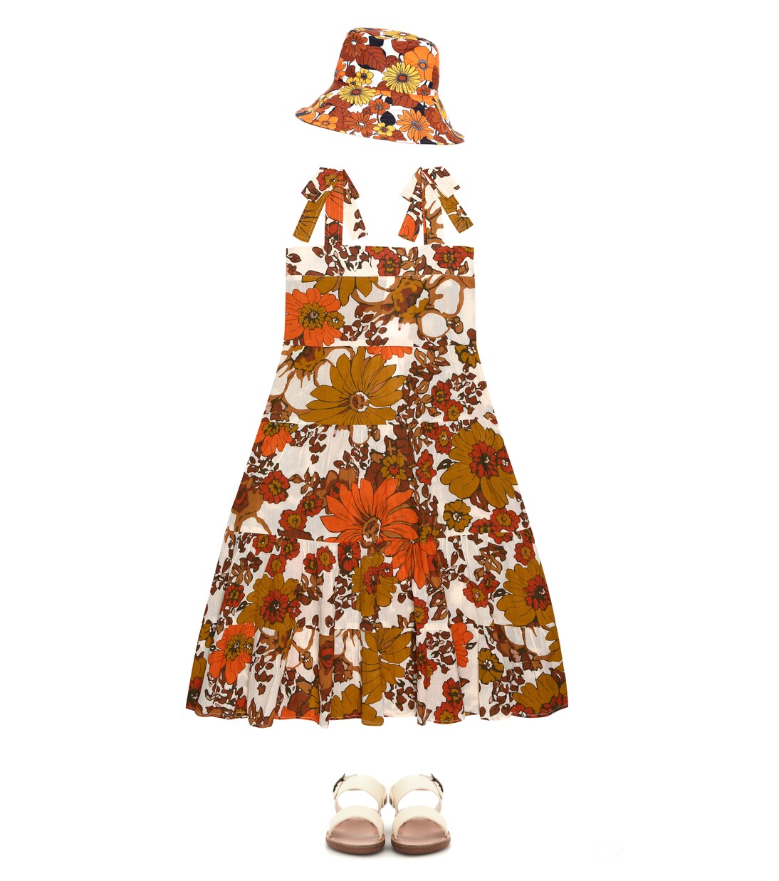 Vestido de algodón floral | Dodo Bar Or Kids