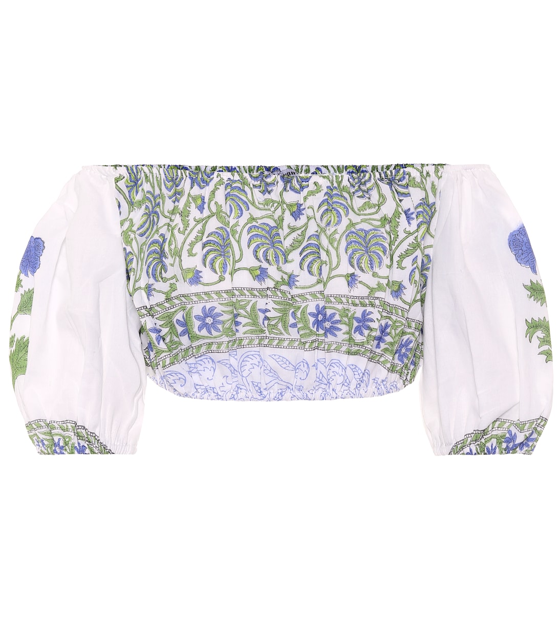 Off-the-shoulder cotton crop top | Juliet Dunn
