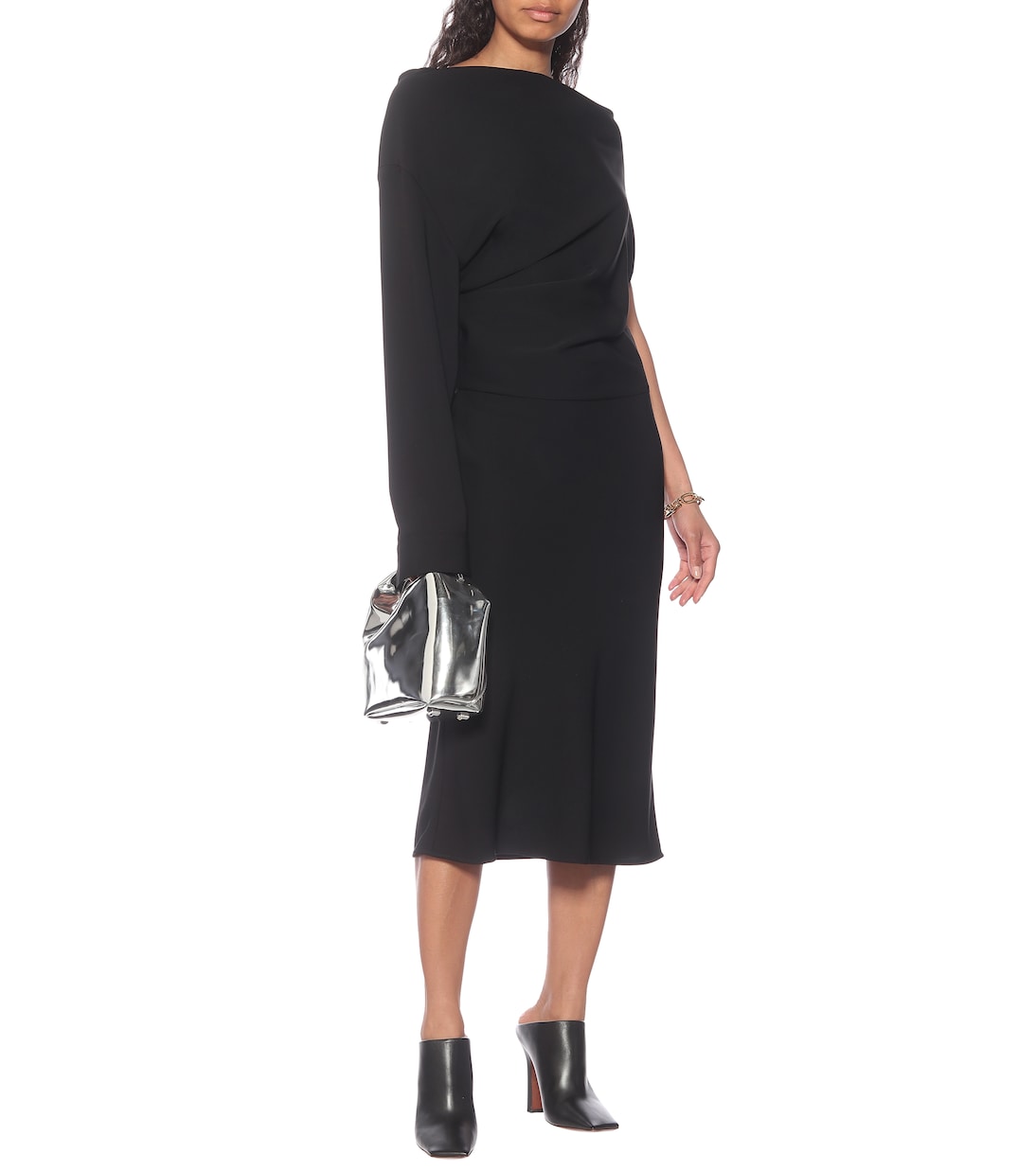 Abito monospalla in crêpe | MM6 Maison Margiela