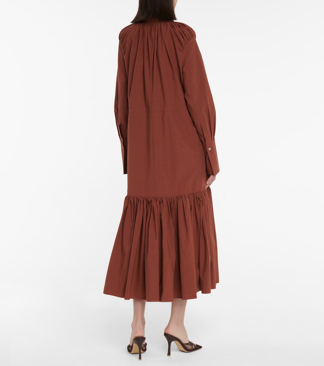 Midikleid Samira aus Baumwollpopeline | Deveaux New York