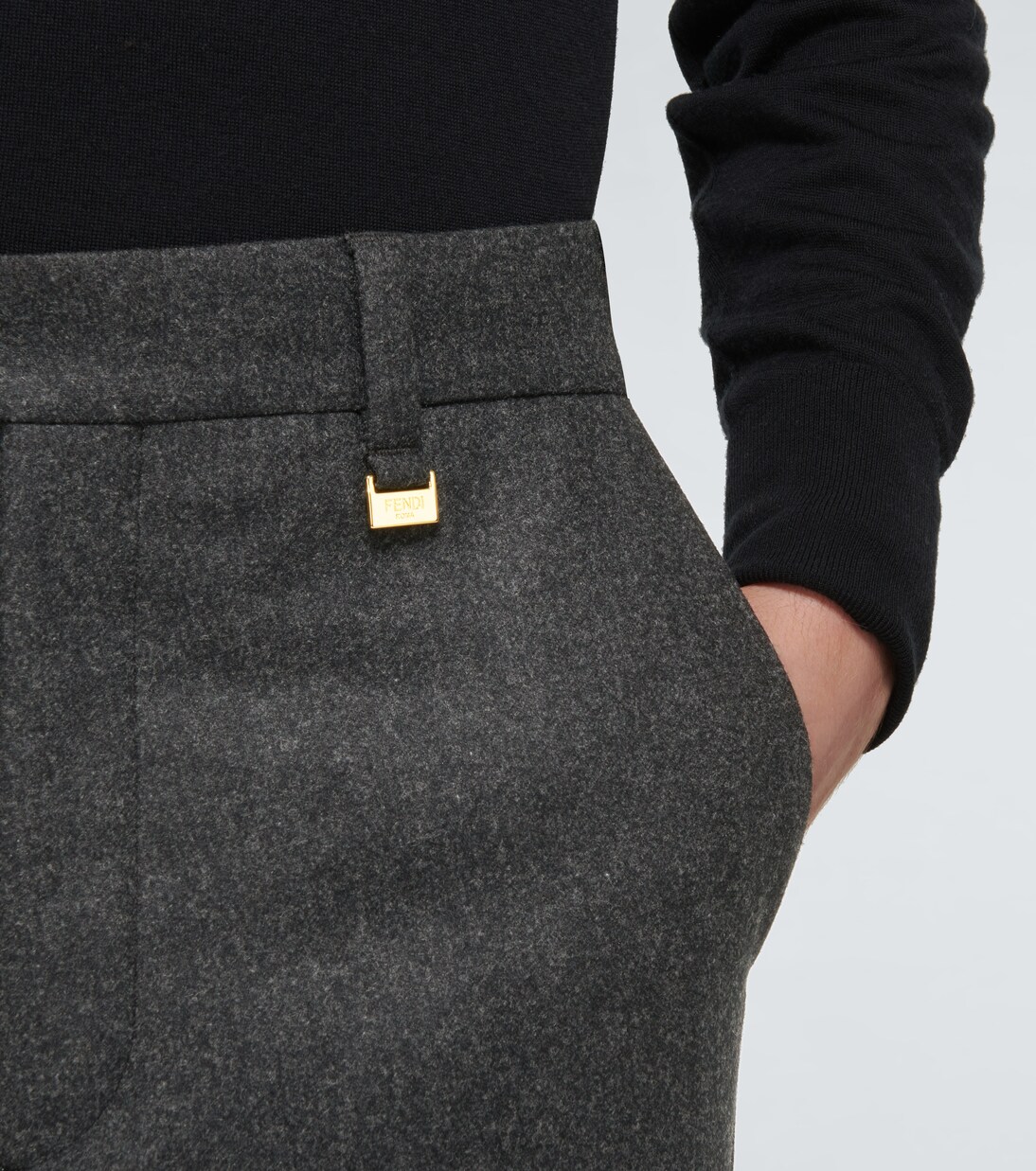 Pantalones clásicos de lana | Fendi