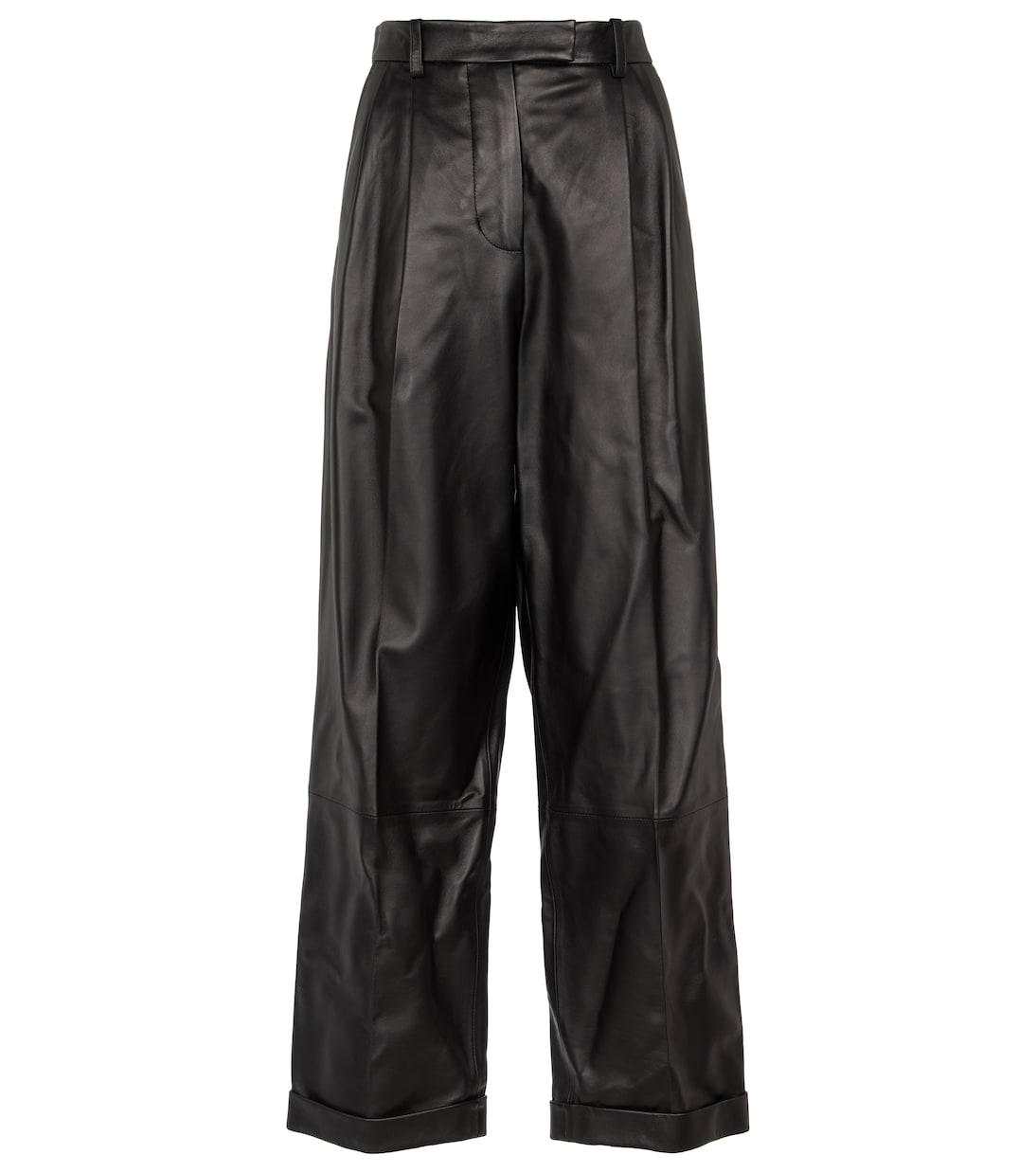High-rise leather pants | Marni