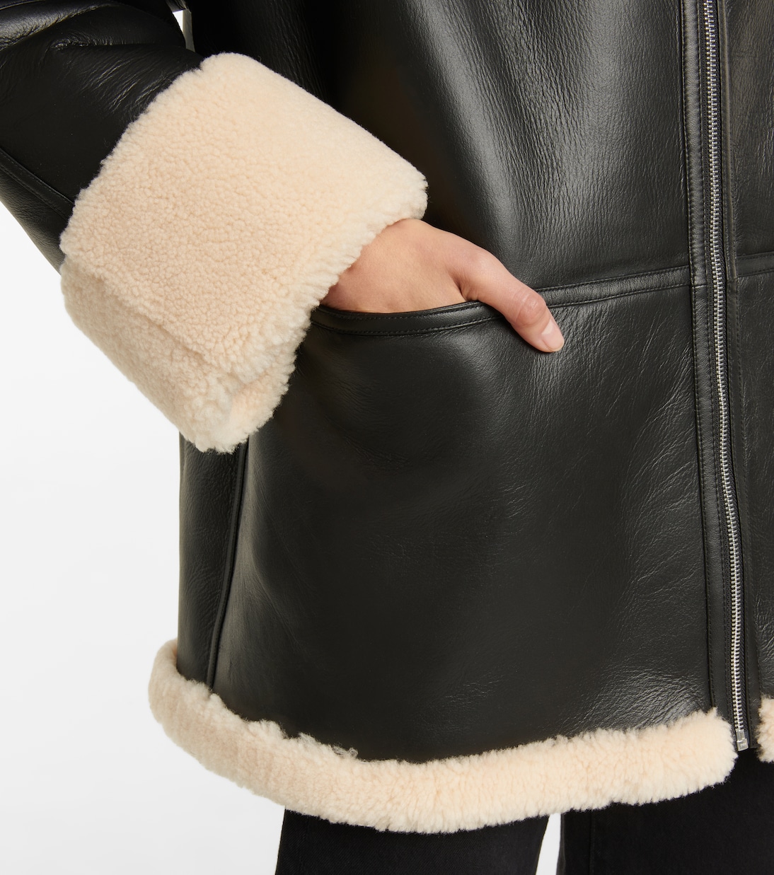 Veste oversize en shearling | Toteme