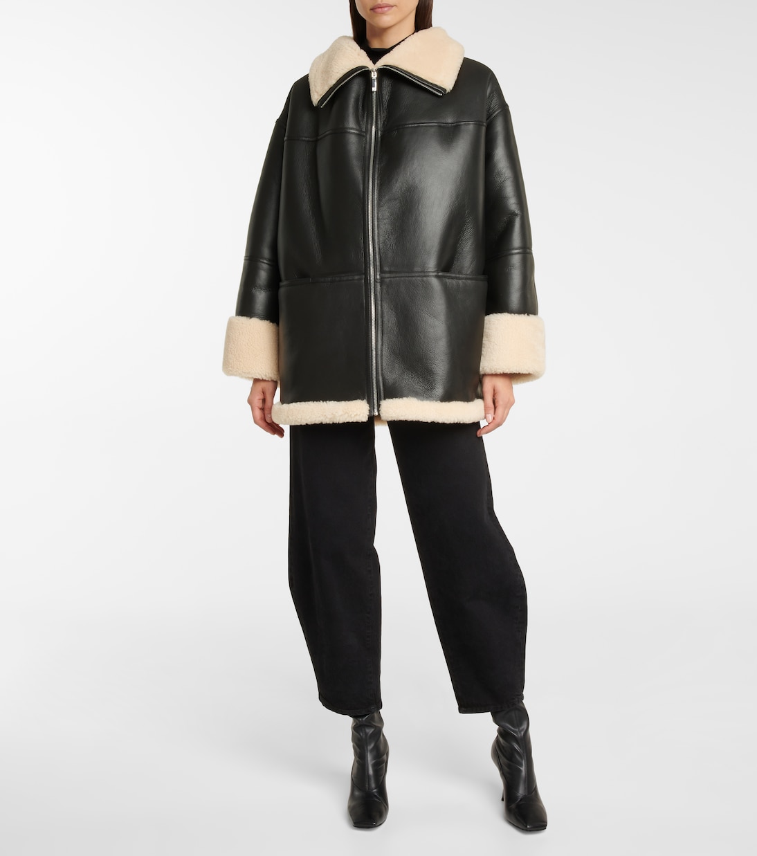 Veste oversize en shearling | Toteme
