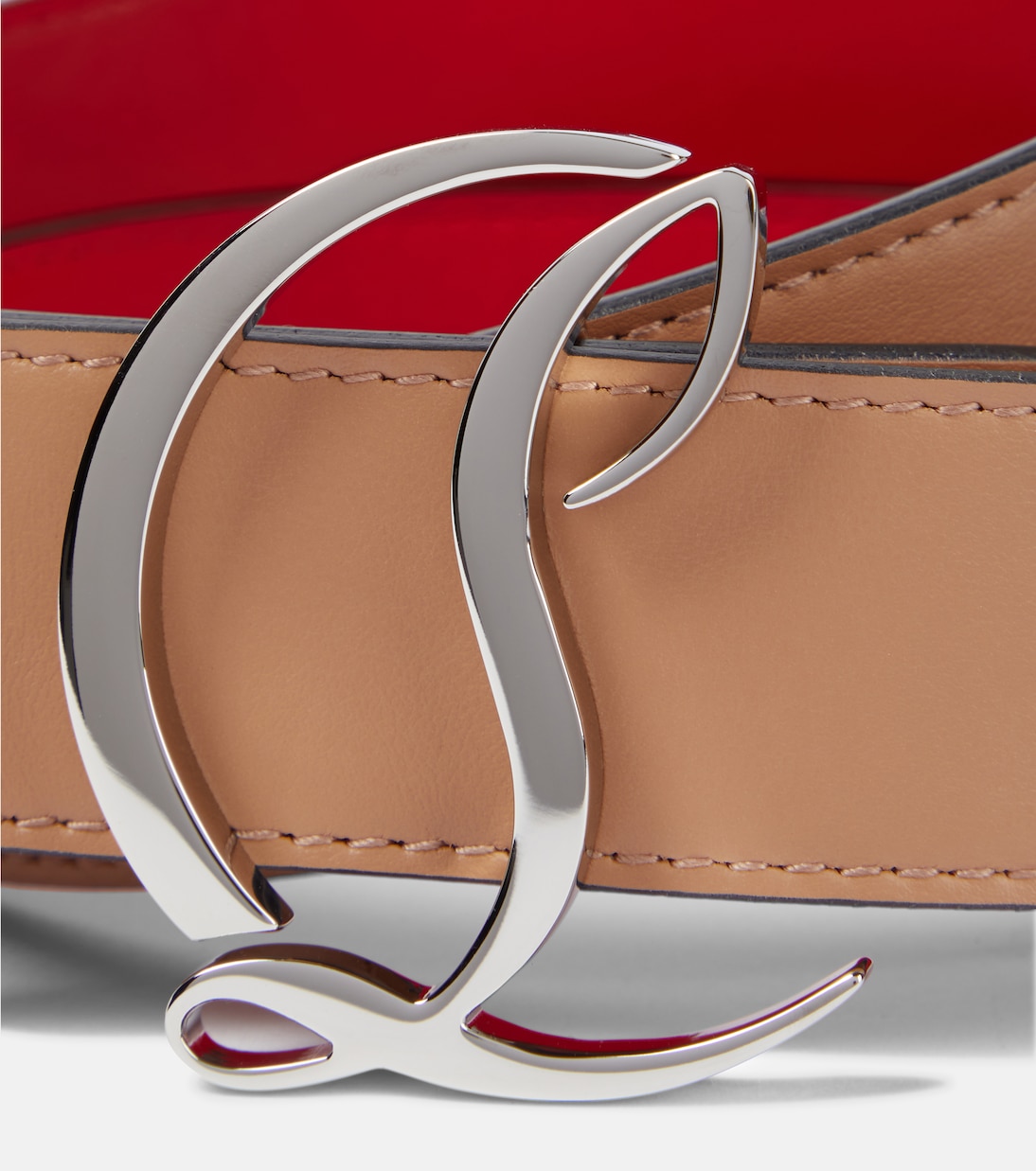 Cinturón de piel con logo | Christian Louboutin