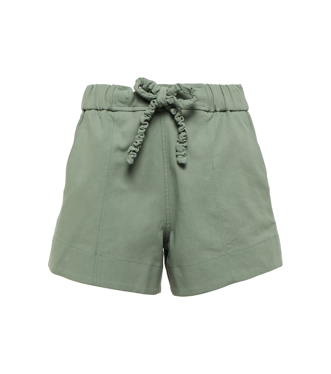 Shorts a vita media in cotone | Ganni