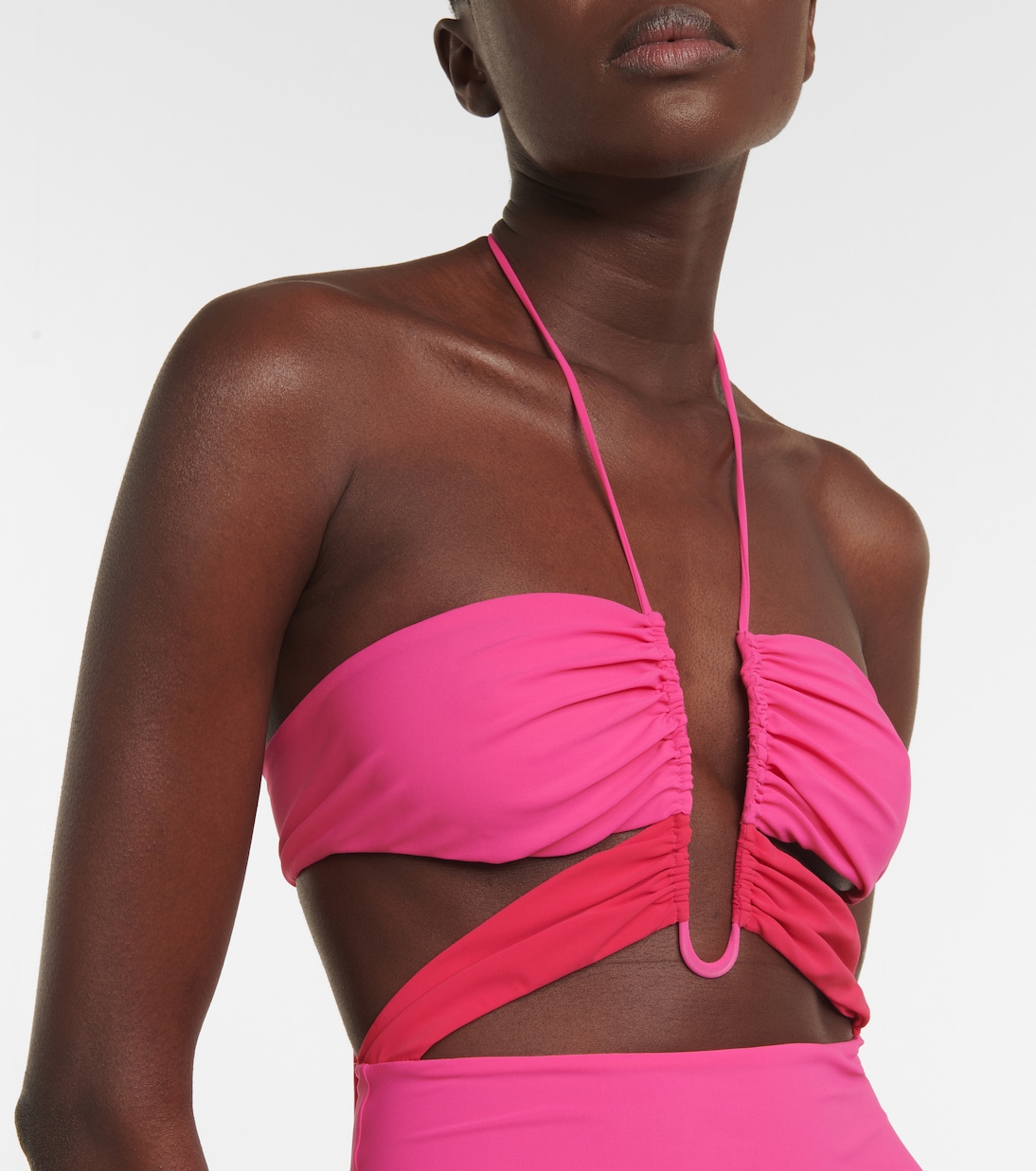 Halterneck minidress | Nensi Dojaka