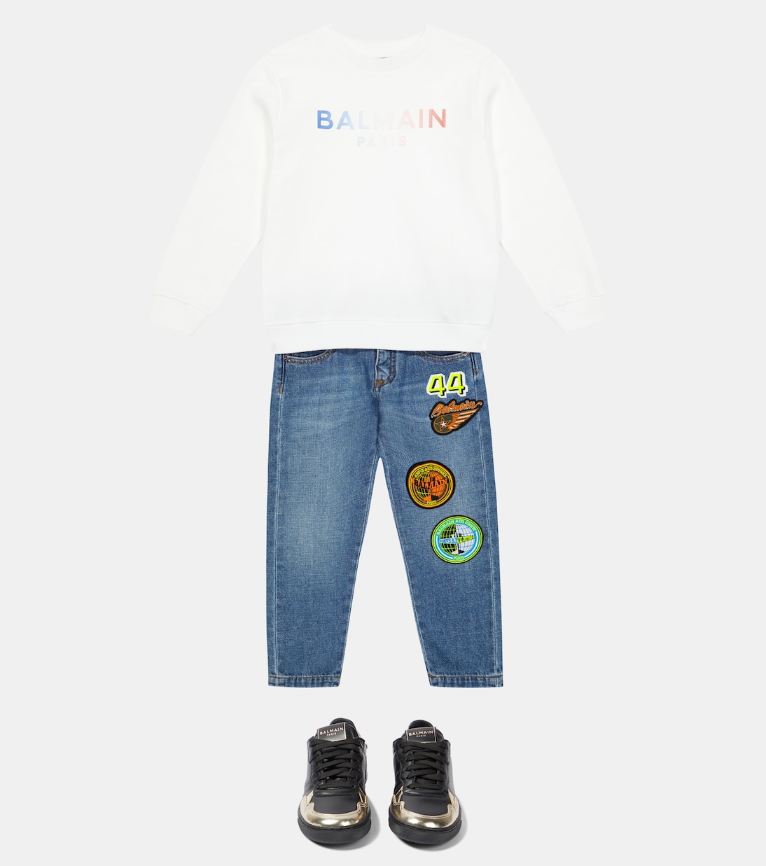 Sudadera de algodón con logo | Balmain Kids