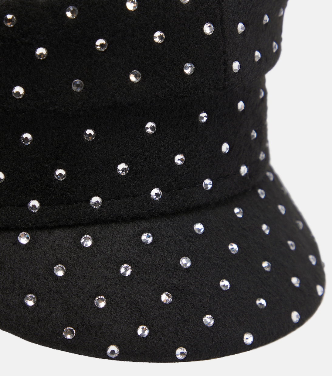 Embellished wool baker boy cap | Ruslan Baginskiy