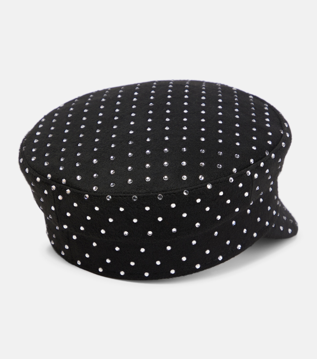 Embellished wool baker boy cap | Ruslan Baginskiy