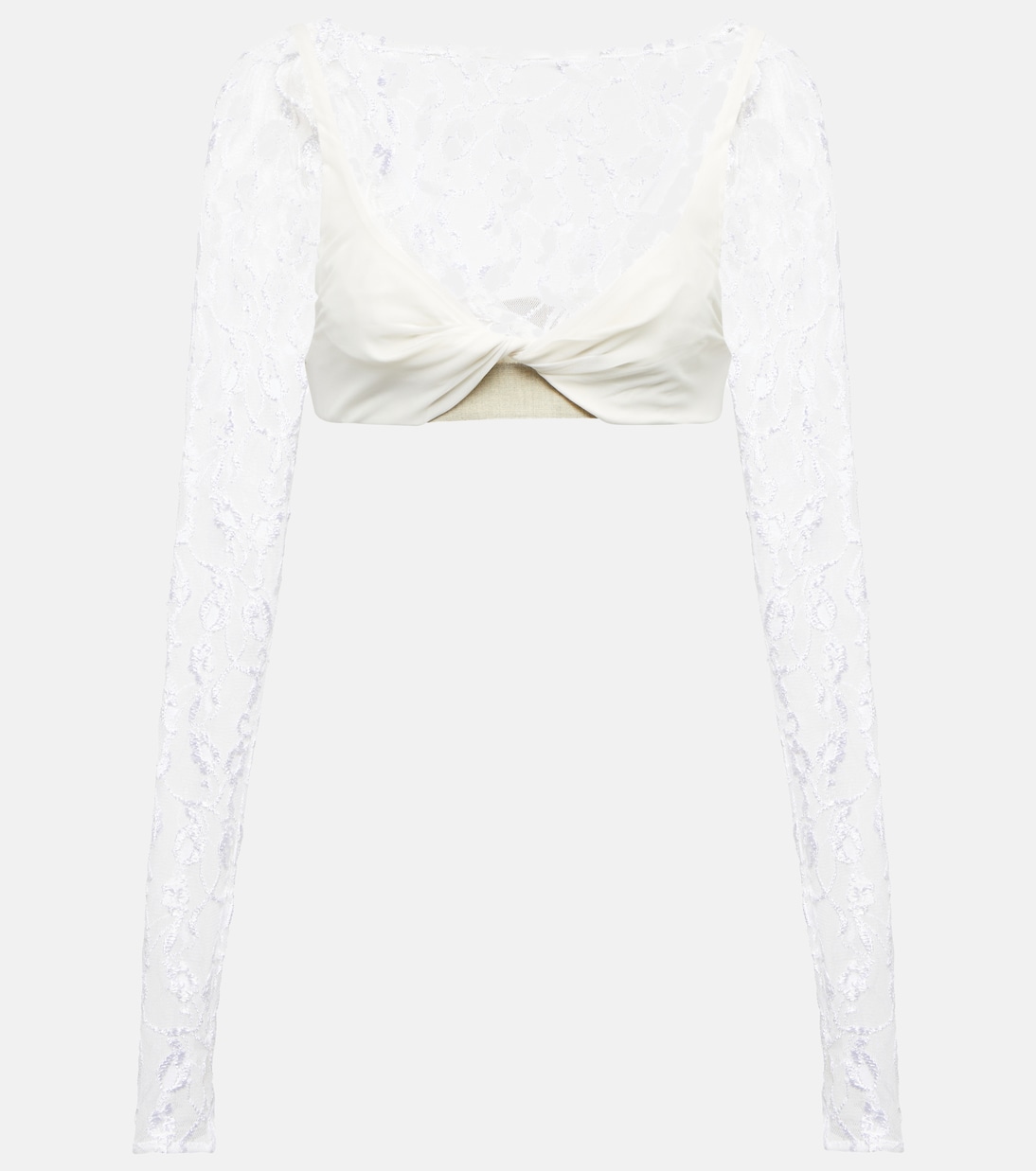 Le Haut Musu lace crop top | Jacquemus