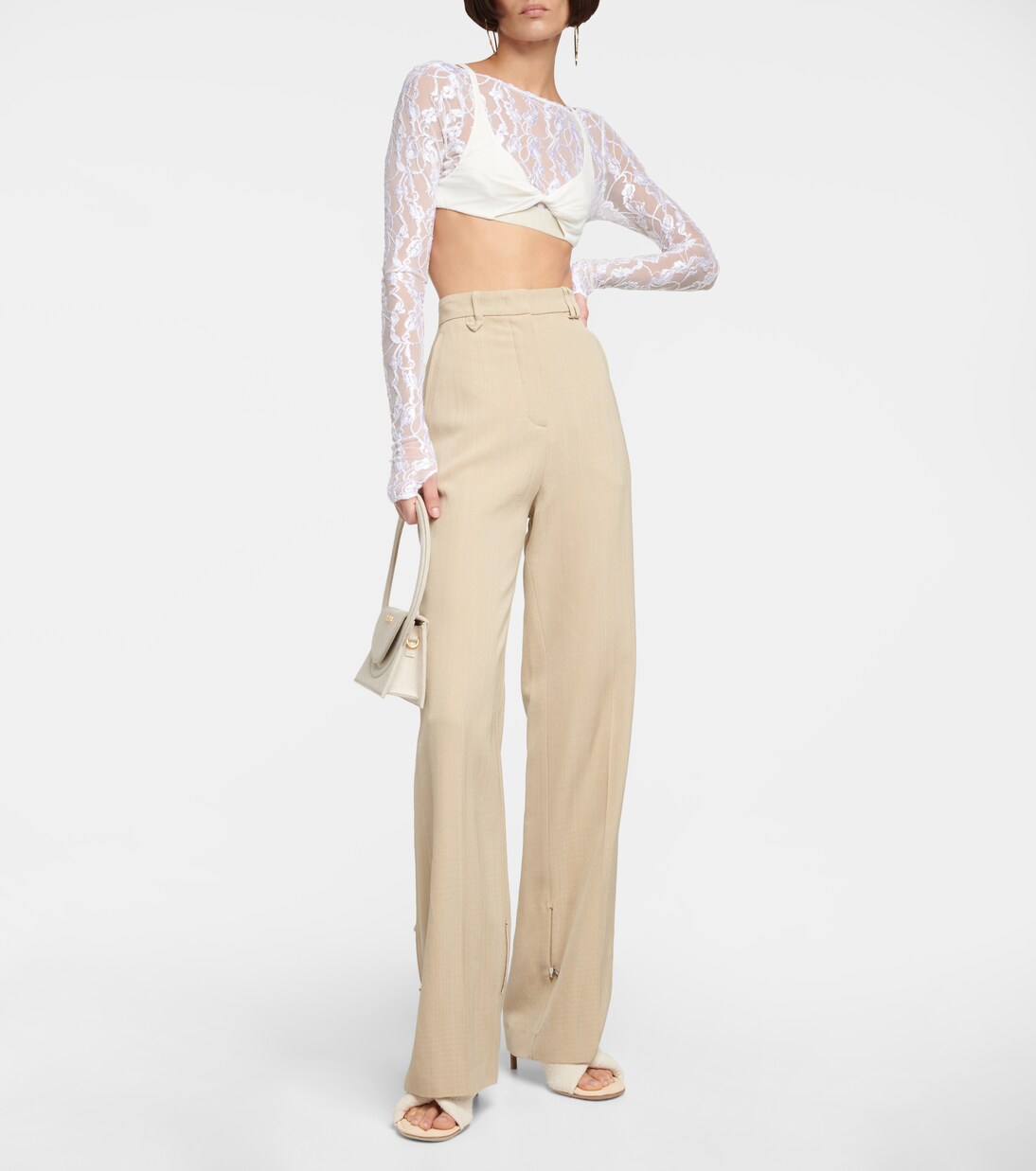 Le Haut Musu lace crop top | Jacquemus