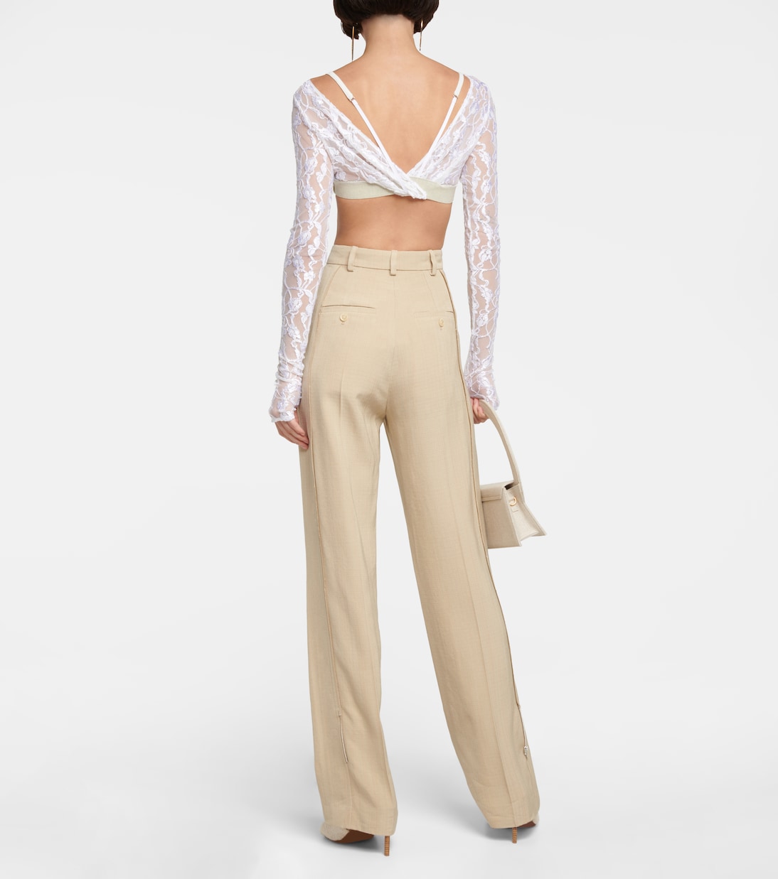 Le Haut Musu lace crop top | Jacquemus