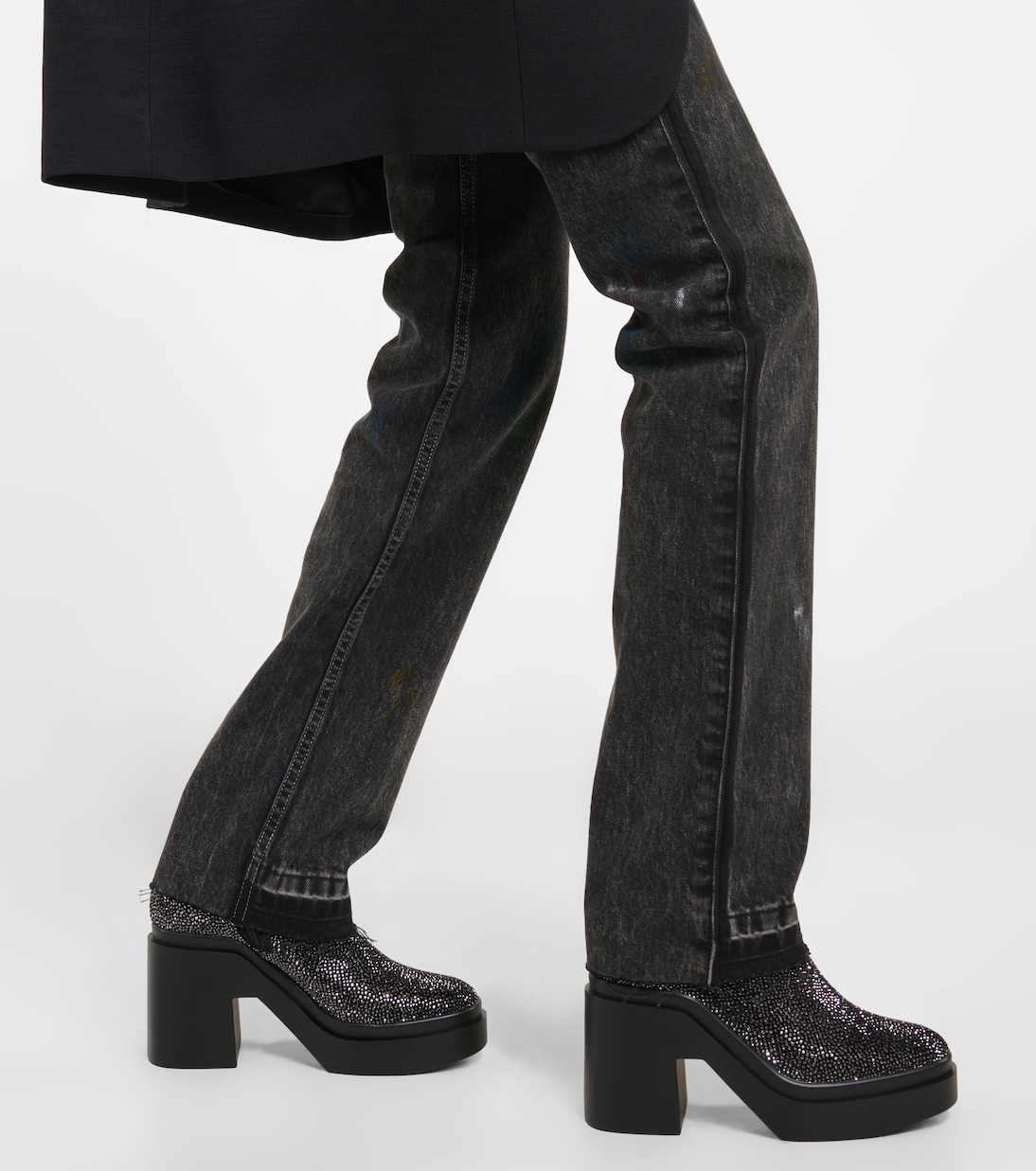 Verzierte Ankle Boots Nava aus Samt | Clergerie