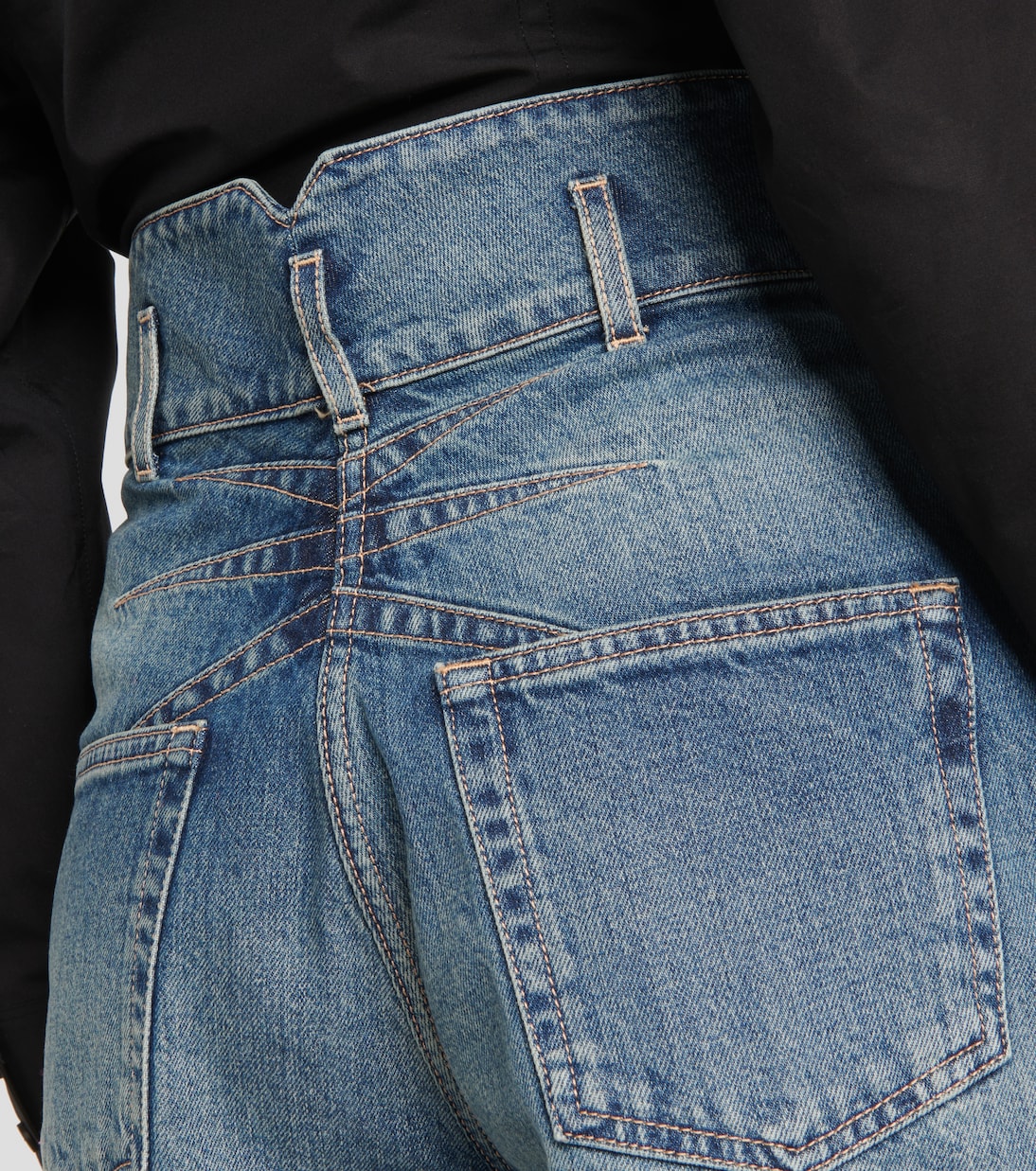 Short en jean à taille haute | Alaïa