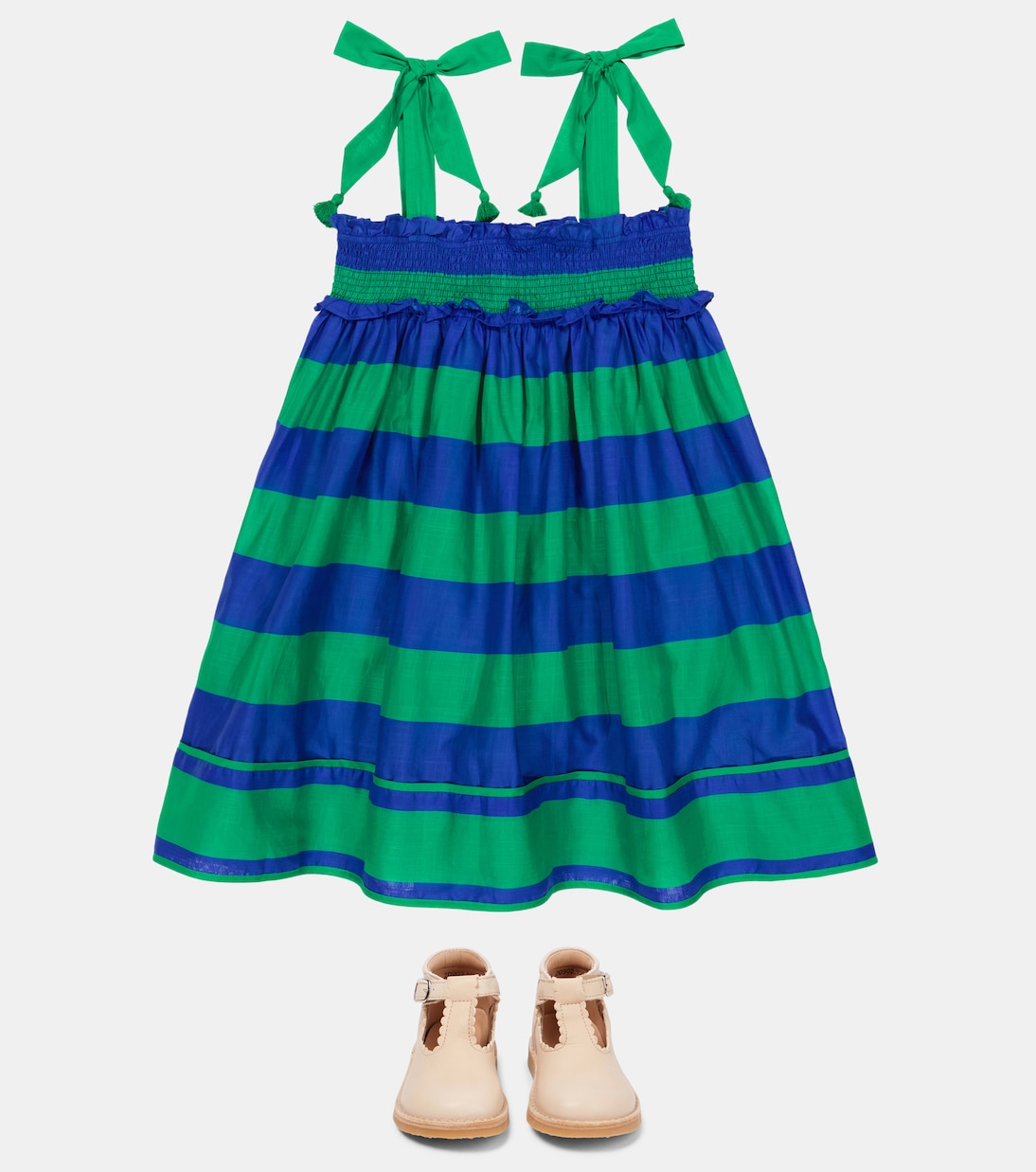 Abito Tiggy in cotone a balze | Zimmermann Kids