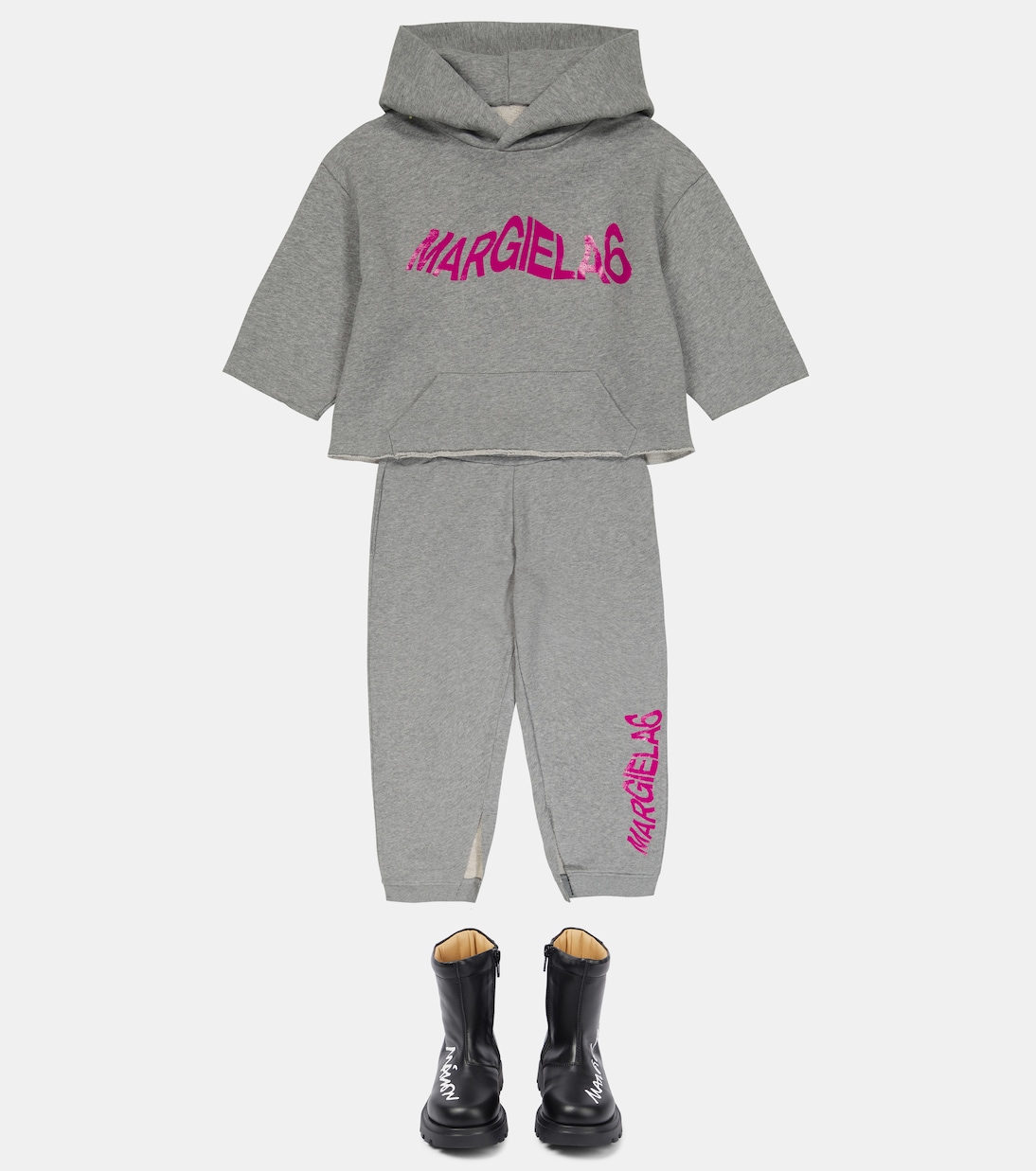 Hoodie aus Baumwoll-Jersey | MM6 Maison Margiela Kids