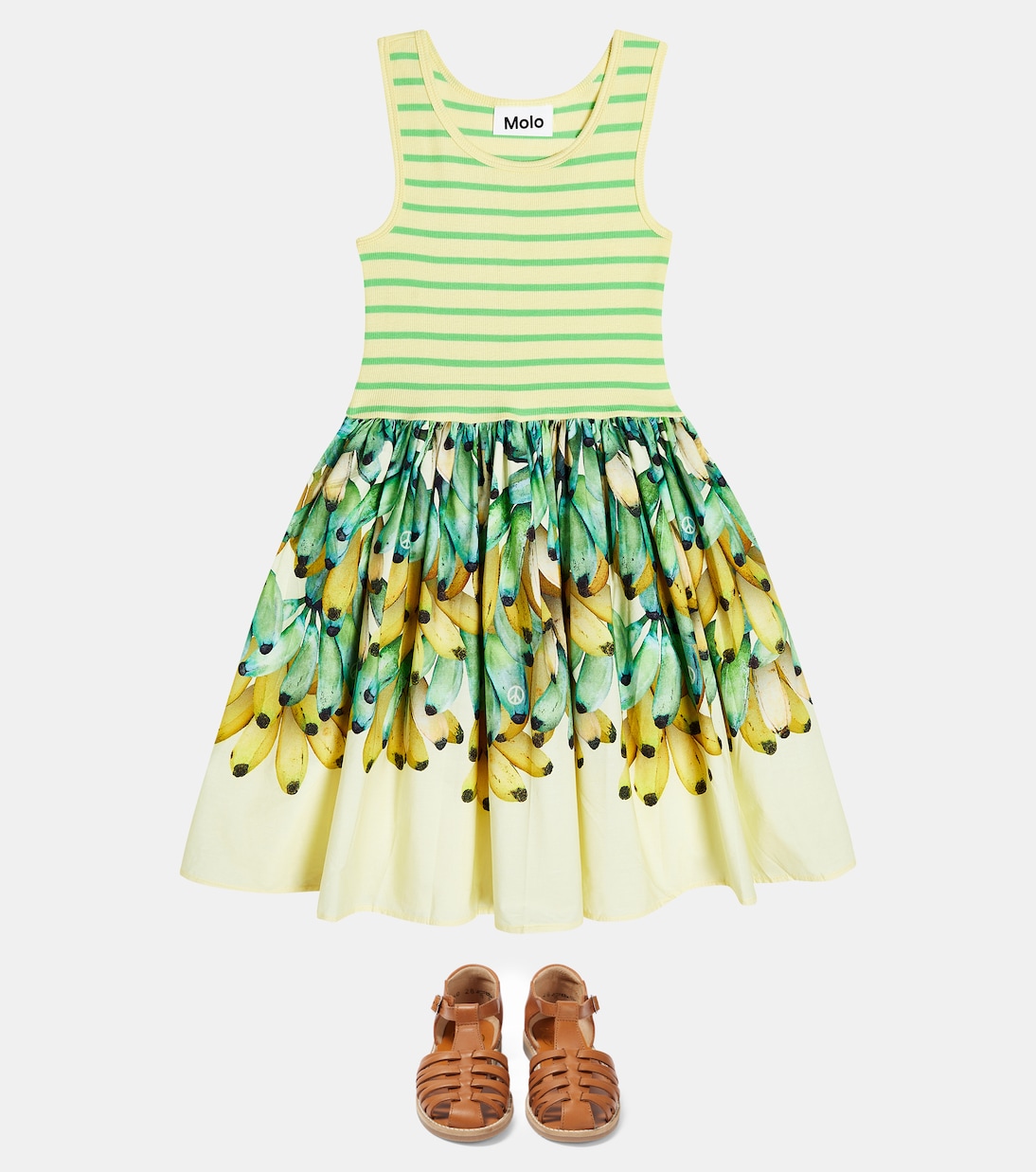 Cassandra Lots Of Bananas cotton dress | Molo