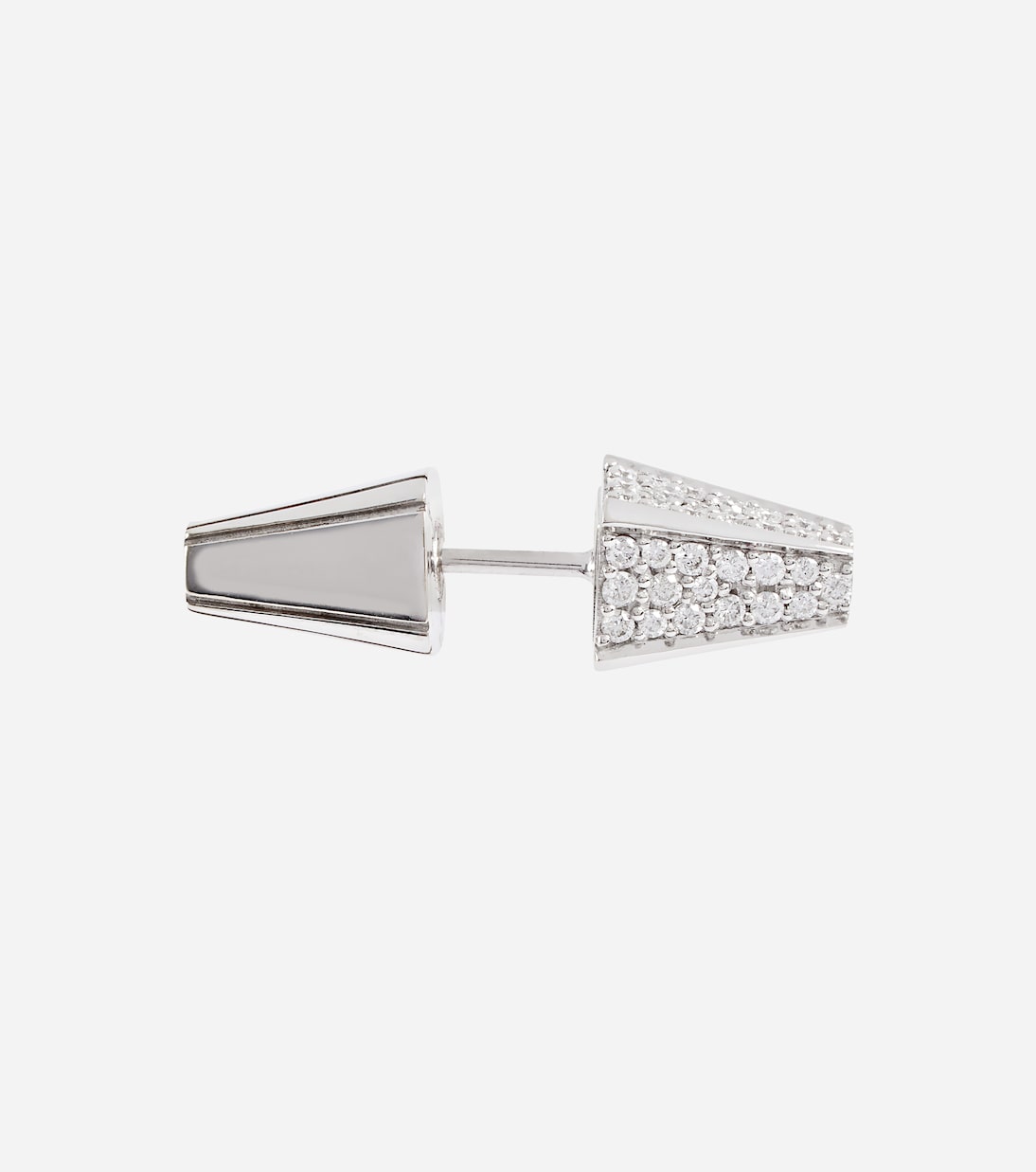 18kt white gold single earring with diamonds | Eéra