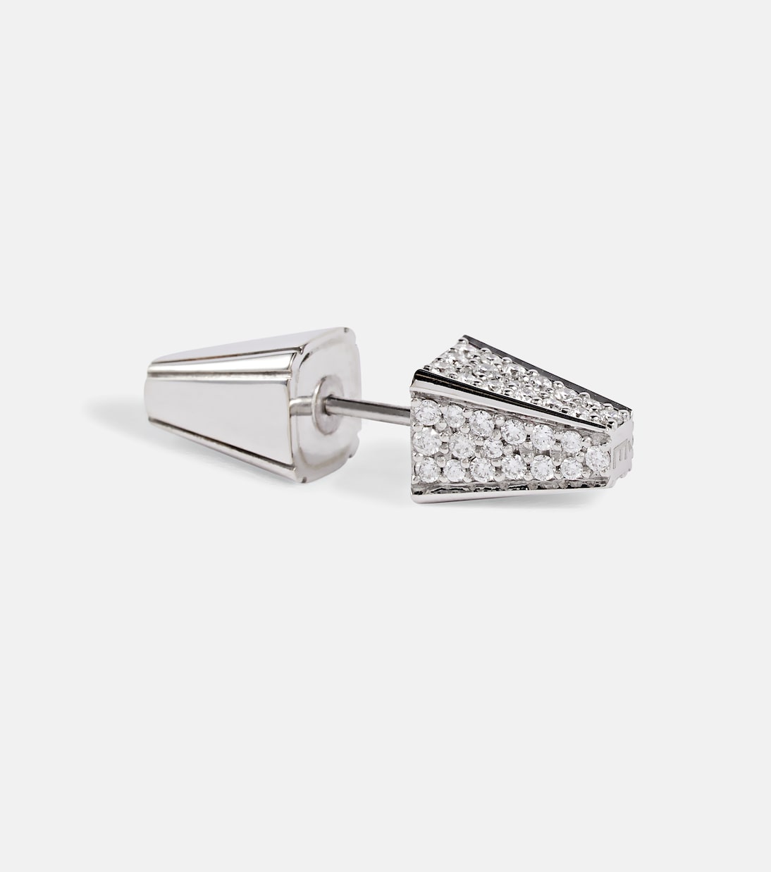 18kt white gold single earring with diamonds | Eéra