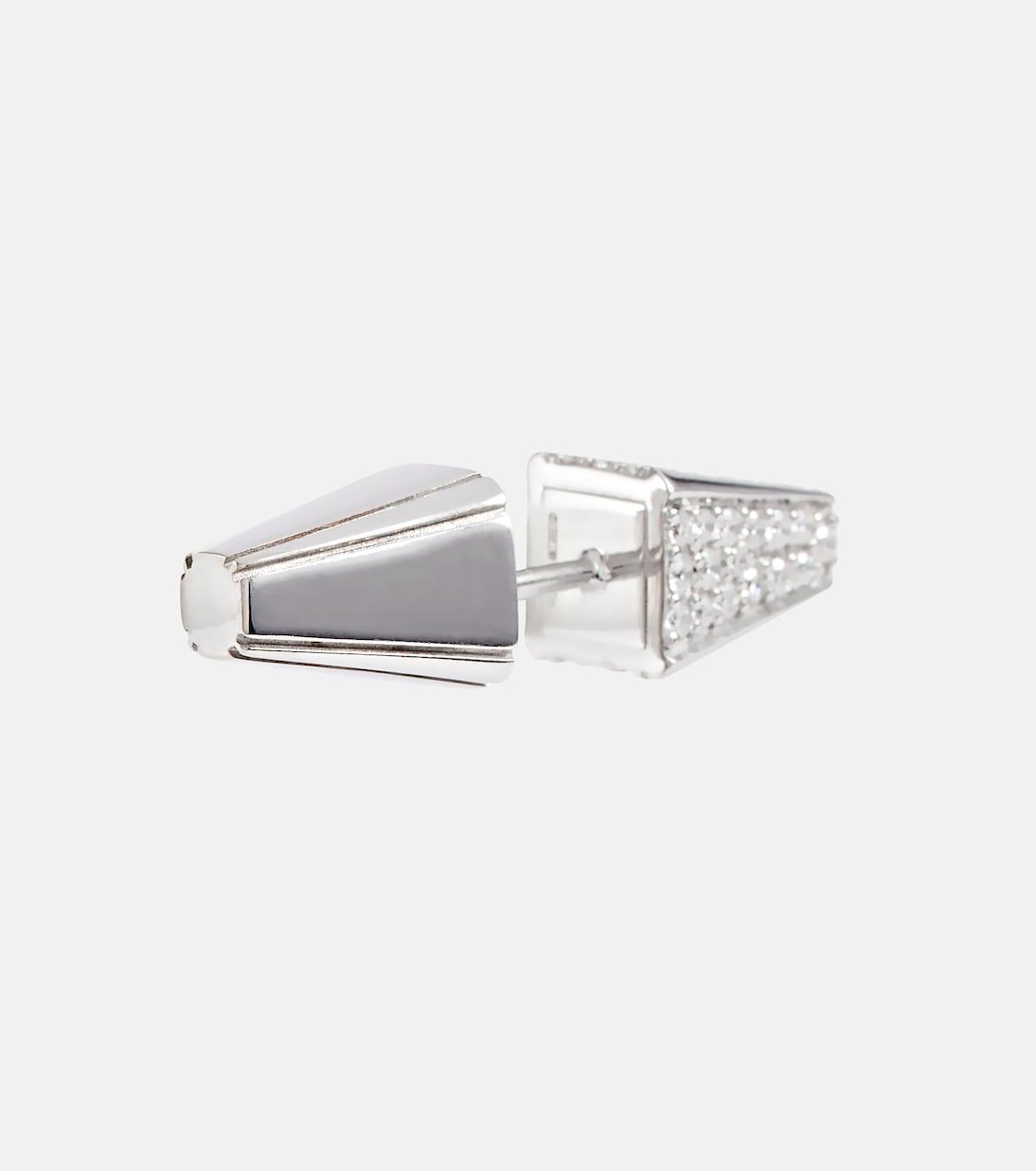 18kt white gold single earring with diamonds | Eéra