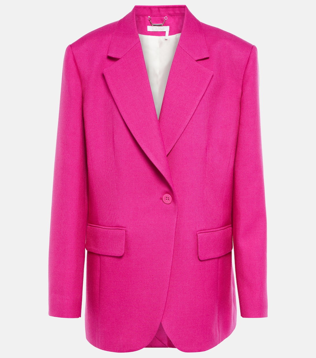 Single-breasted wool-blend blazer | Chloé