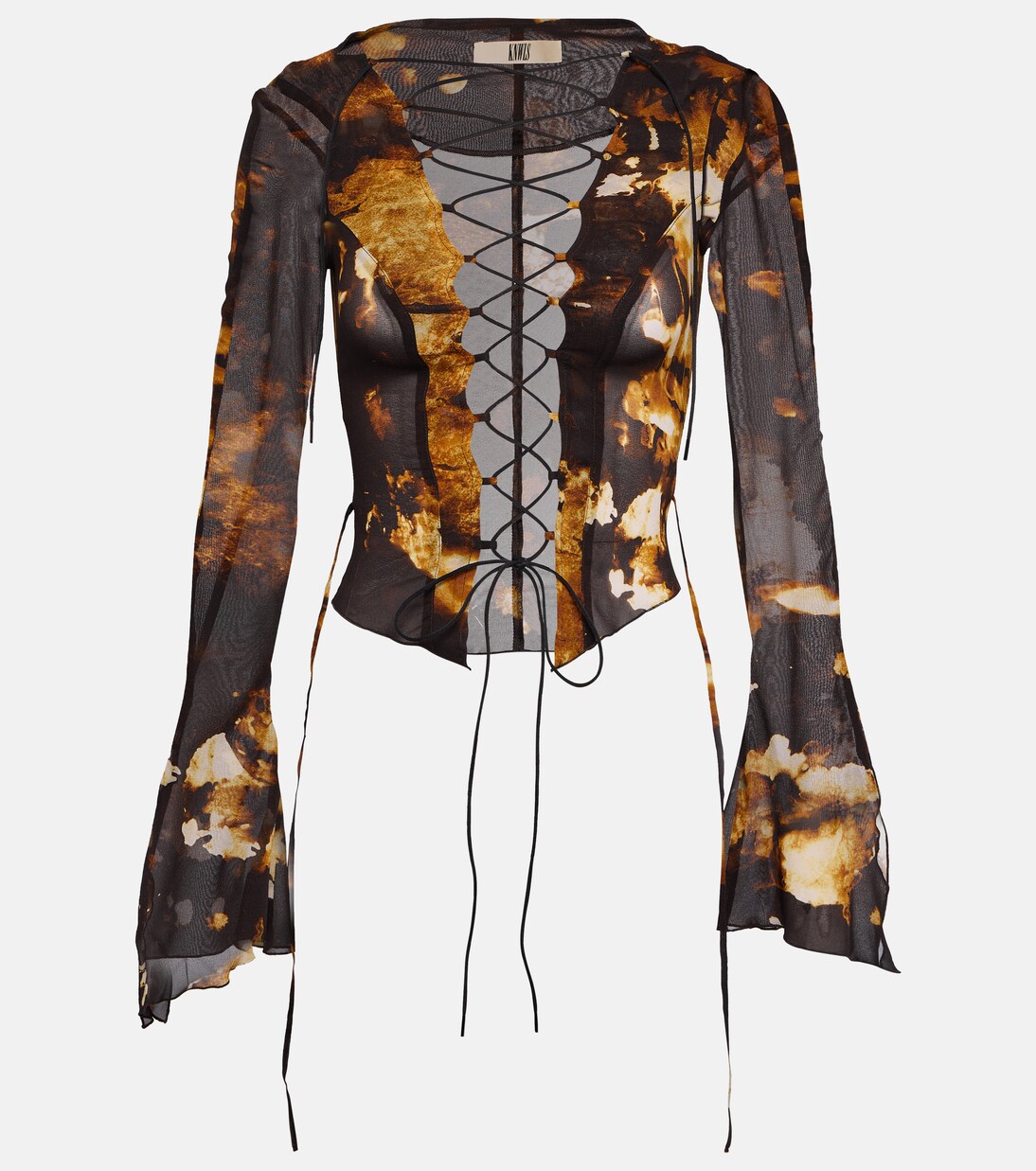 Blusa in chiffon di misto seta | KNWLS