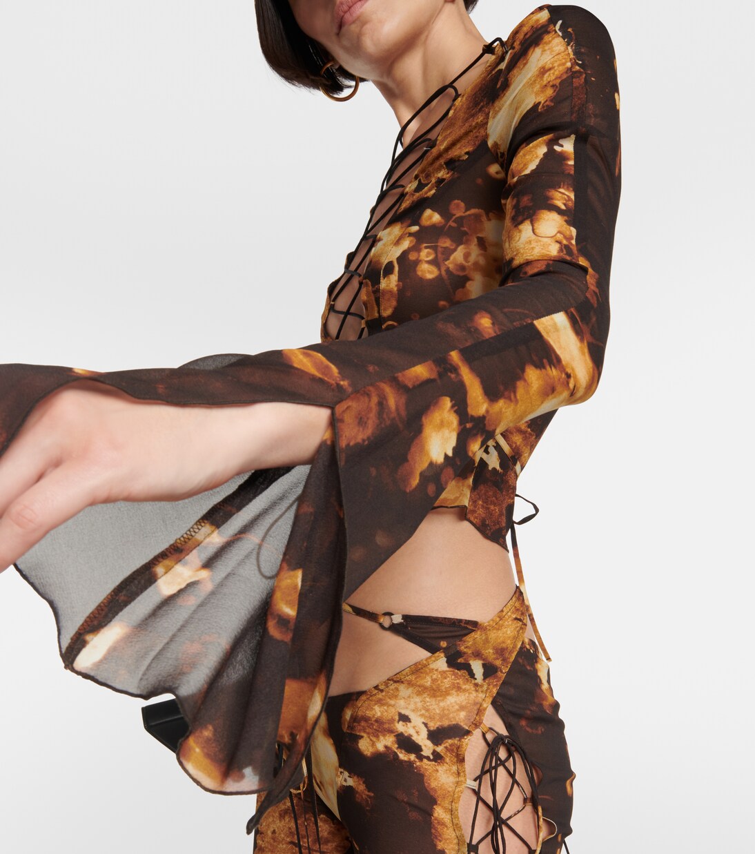 Blusa in chiffon di misto seta | KNWLS