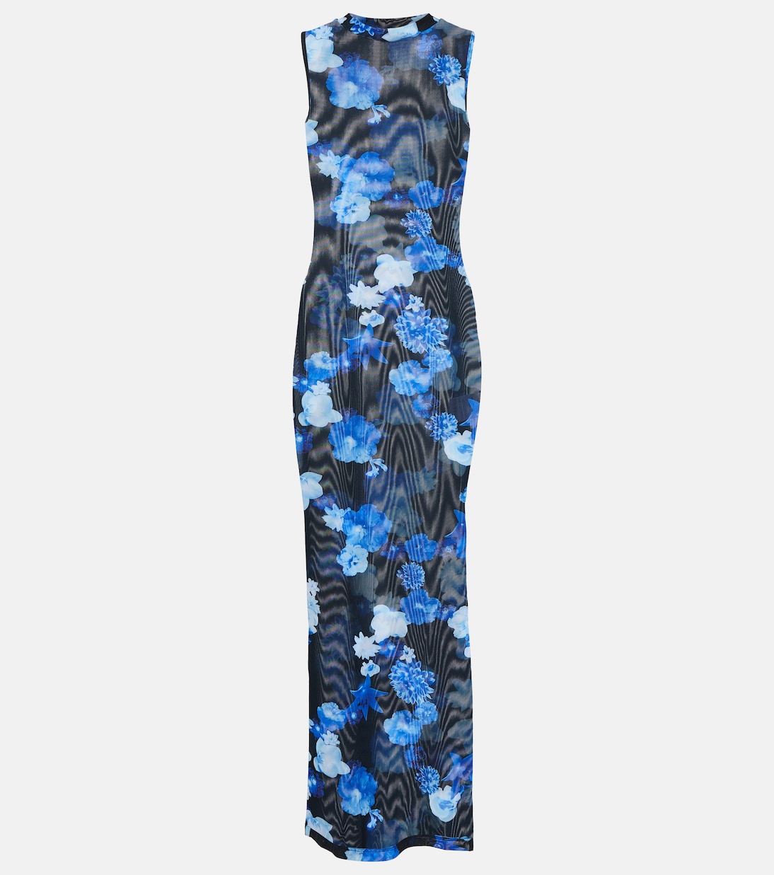 Abito lungo in mesh con stampa | Coperni