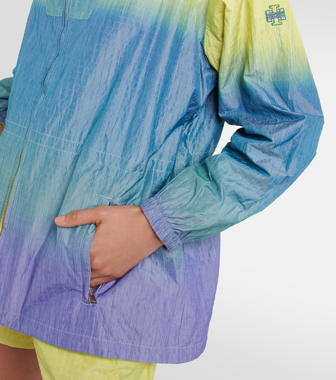 Gradient hooded jacket | Tory Sport