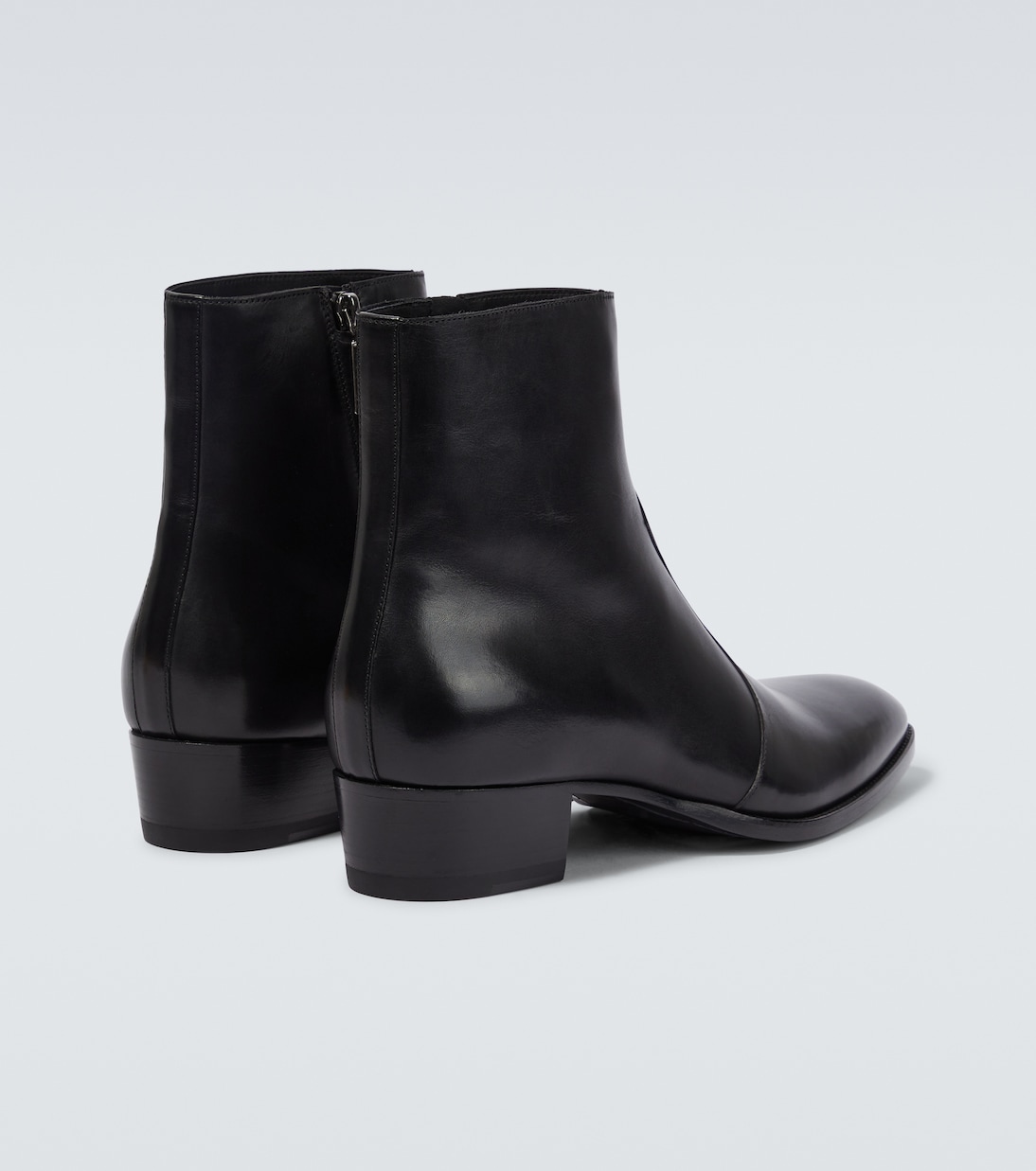 Ankle Boots Wyatt aus Leder | Saint Laurent