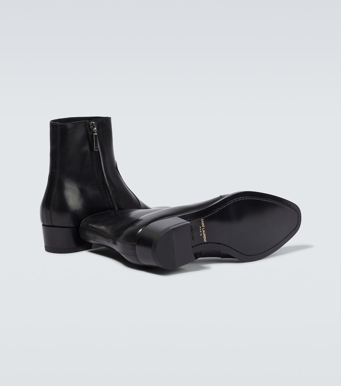 Ankle Boots Wyatt aus Leder | Saint Laurent