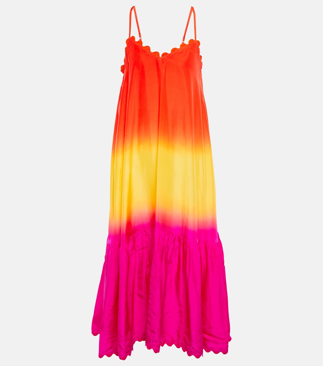 Dégradé silk midi dress | Juliet Dunn