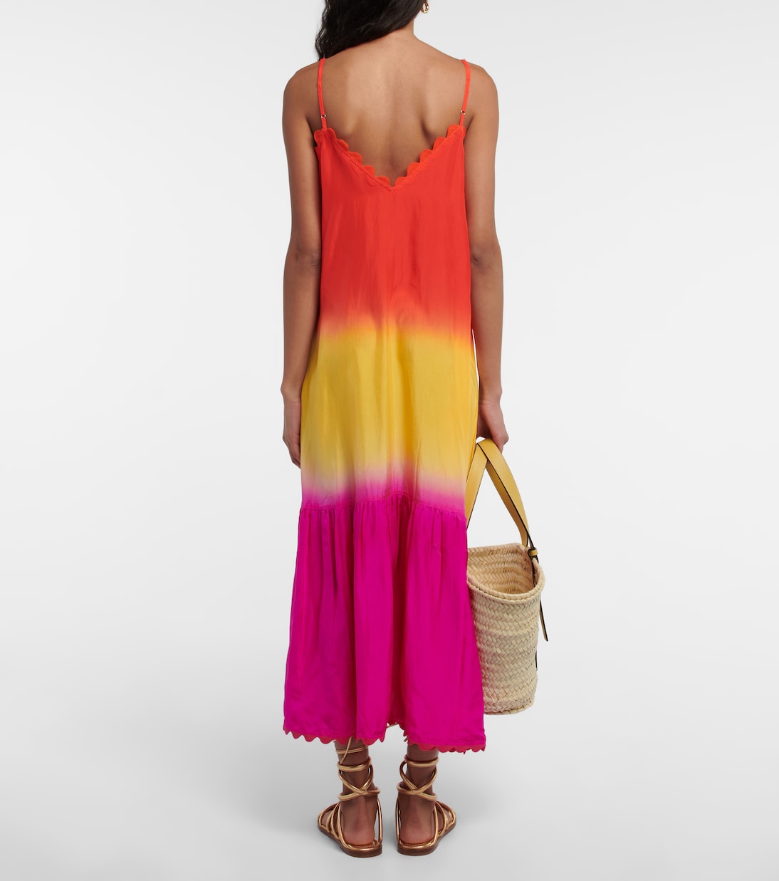 Dégradé silk midi dress | Juliet Dunn