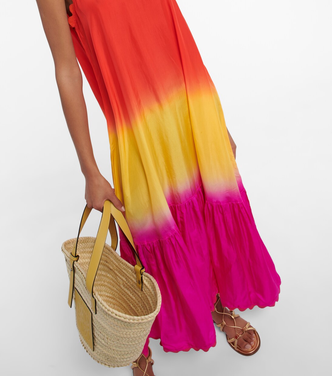 Dégradé silk midi dress | Juliet Dunn