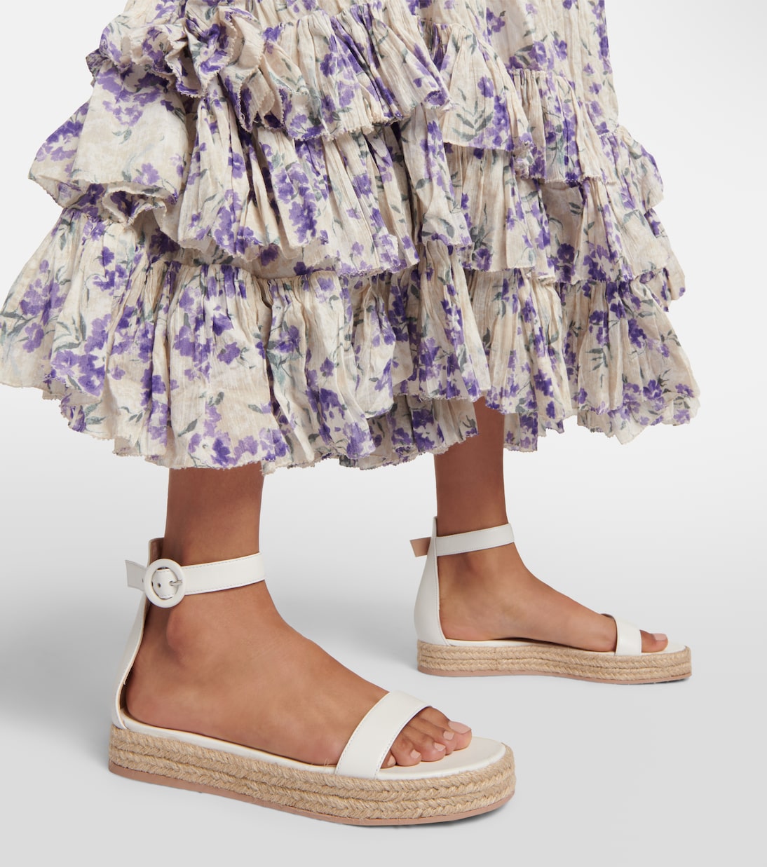 Sandali espadrillas con platform in pelle | Gianvito Rossi