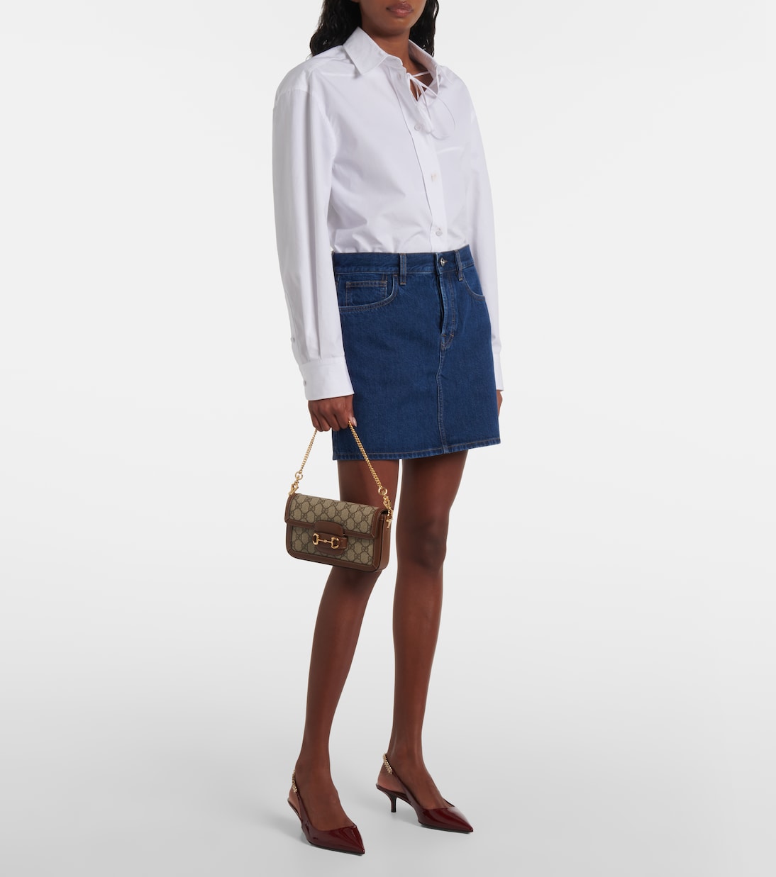 Gucci Horsebit 1955 canvas clutch | Gucci
