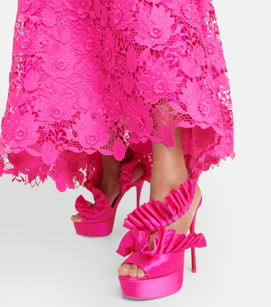 Sandali Froufrou Alta 150 in raso | Christian Louboutin